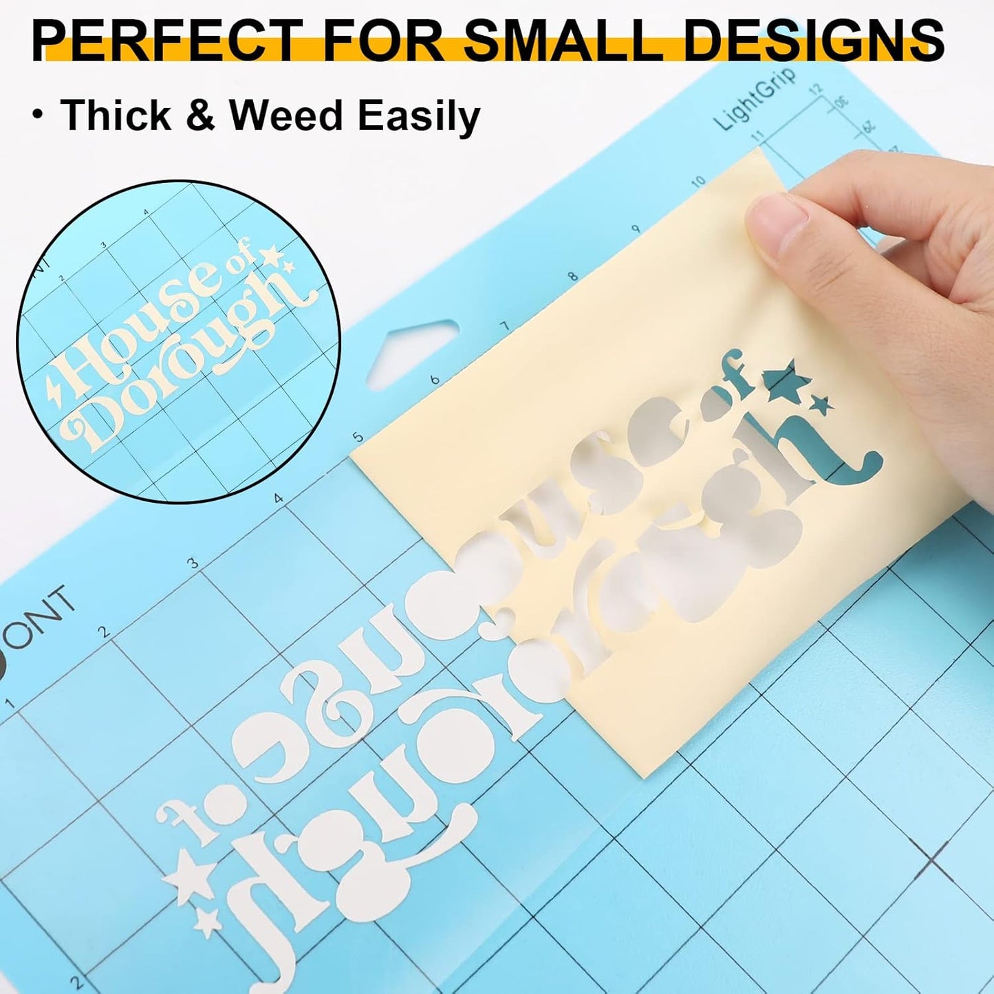 HTVRONT HTV Vinyl Rolls Heat Transfer Vinyl - 12" x 8ft Cream HTV for Shirts, Iron on Vinyl for All Cutting Machines - Easy to Cut & Weed for Heat Vinyl Design (Cream)