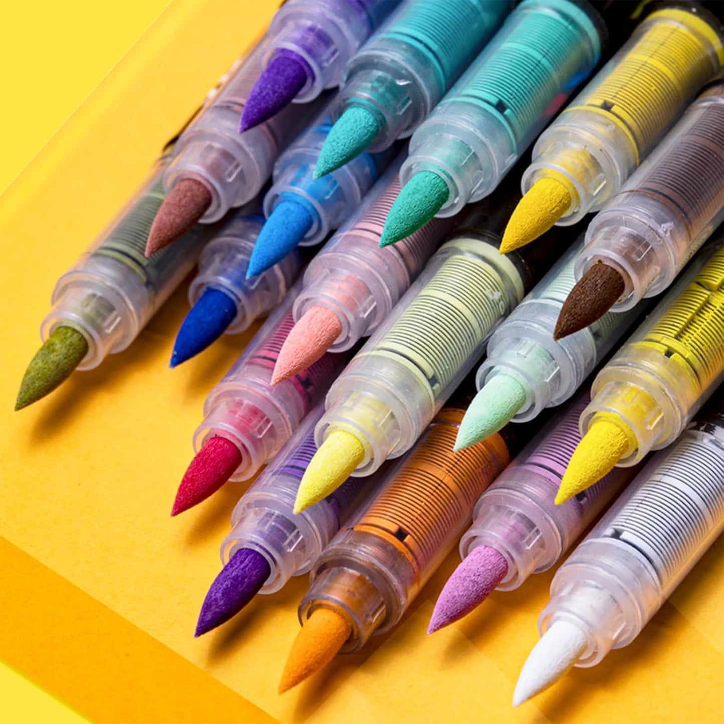 Guangna Acrylic Paint Markers,60 Colors with Direct-Liquid Ink Control System, Professional-Grade Paint Pen for Rock Painting, Canvas, Glass, Plastic, Fabric & Creative Crafts