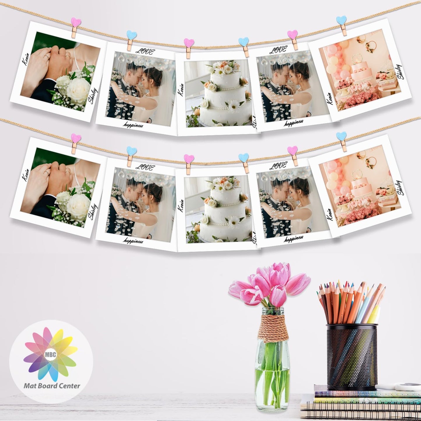 MBC Mat Board Center, 10 Pack 12x12 for 10x10 White Picture Mats Frame Mattes, Bevel Cut, Acid Free, 4-ply Thickness