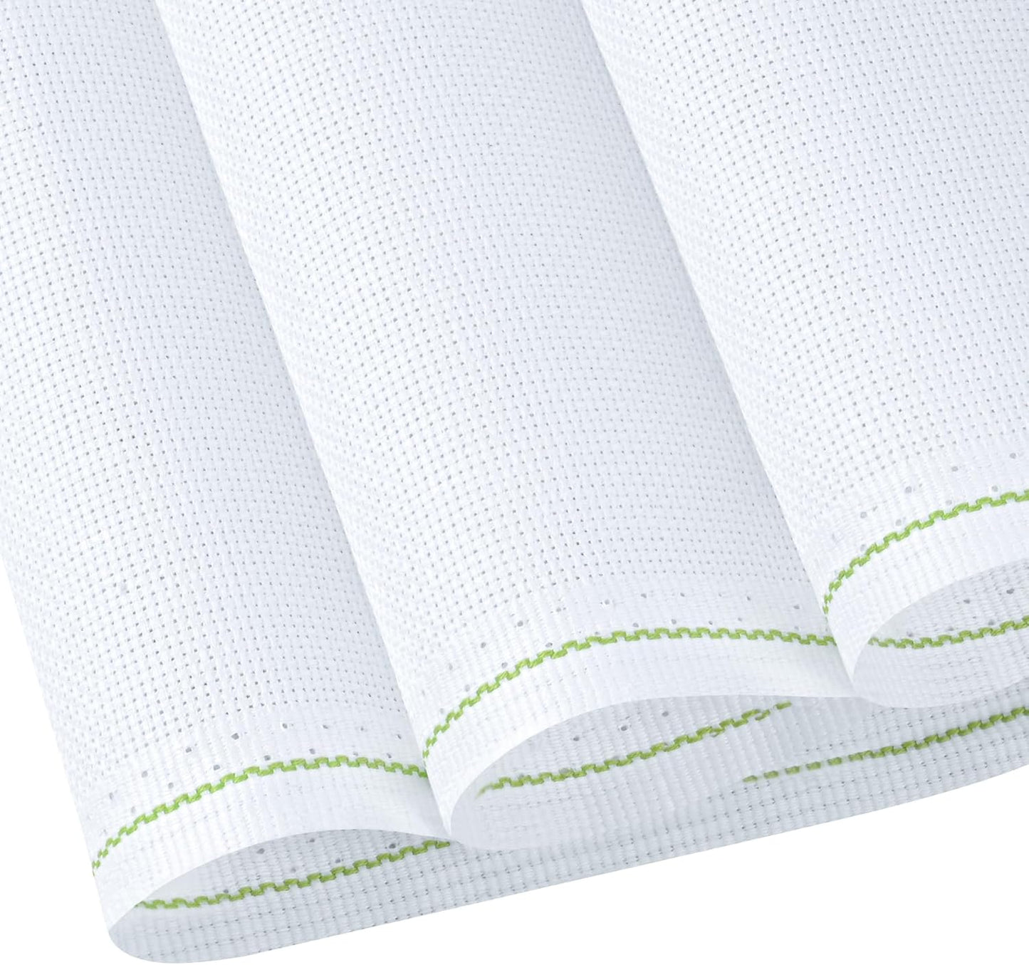 MYFAMIREA Cross Stitch Aida Fabric 11 Count, 59 by 39 Inch Large Size, Classic Reserve Cross Stitch Aida Cloth for Home DIY Embroidery Decoration