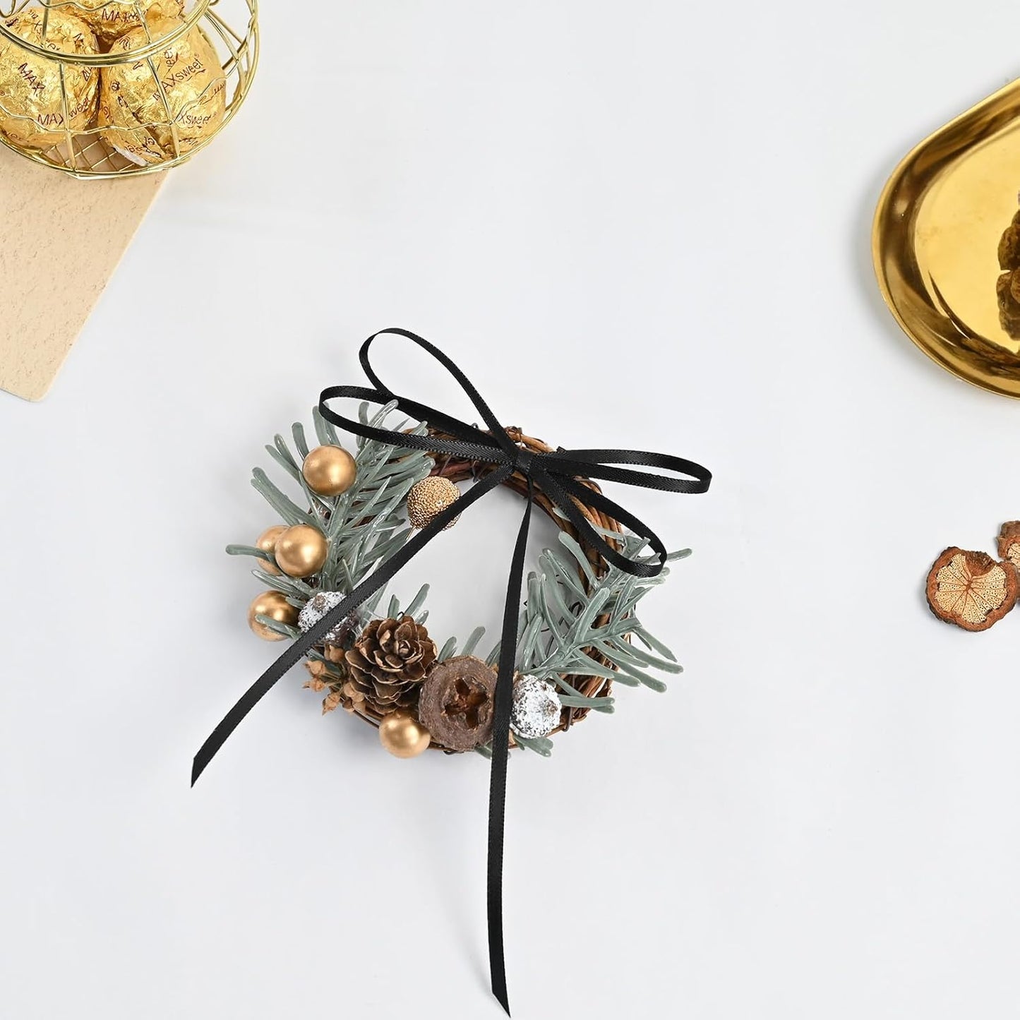 Black Satin Ribbon 1/8" X 50 Yards Solid Color Double Faced Ribbons Perfect for Crafts Wedding Decor Bow Making Arts Sewing and More