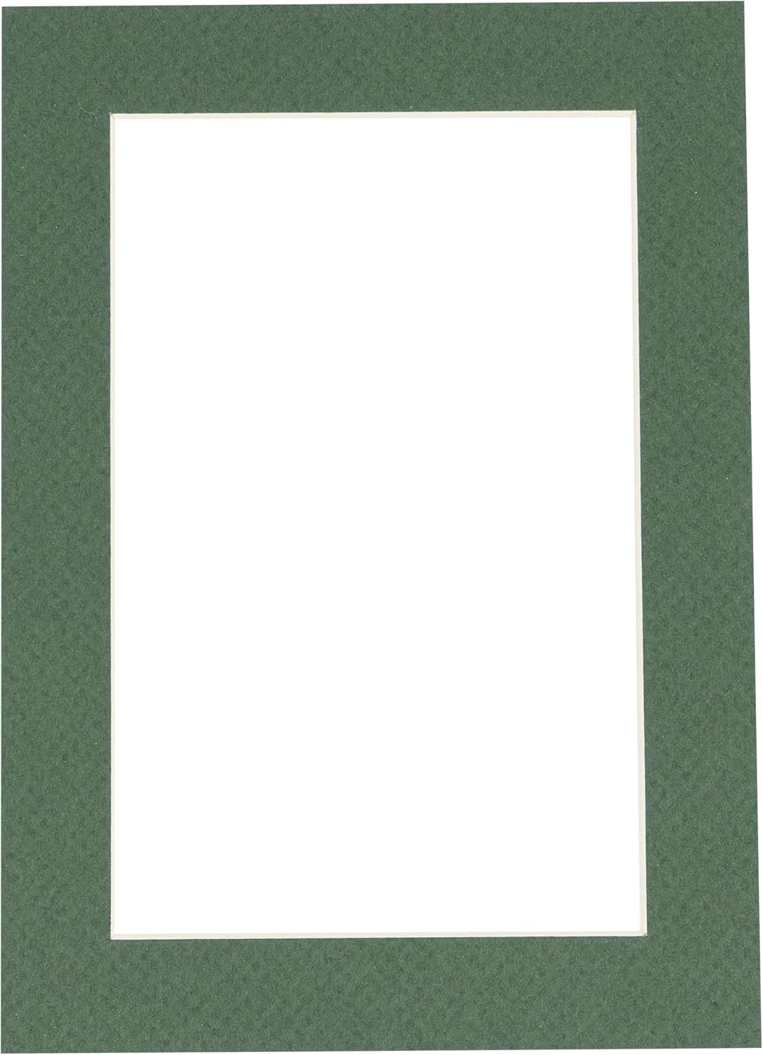 11x14 Mat for 8.5x11 Photo - Precut Hunter Green Picture Matboard for Frames Measuring 11 x 14 Inches - Bevel Cut Matte to Display Art Measuring 8.5 x 11 Inches - Acid Free ONE MAT