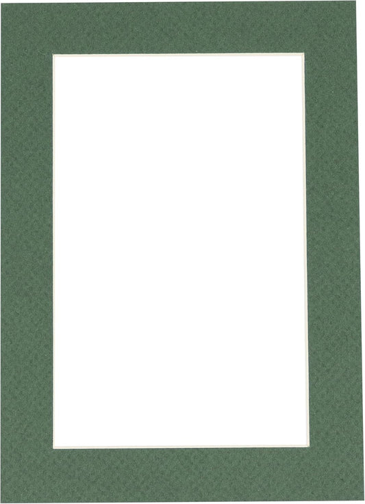 11x14 Mat for 8.5x11 Photo - Precut Hunter Green Picture Matboard for Frames Measuring 11 x 14 Inches - Bevel Cut Matte to Display Art Measuring 8.5 x 11 Inches - Acid Free ONE MAT