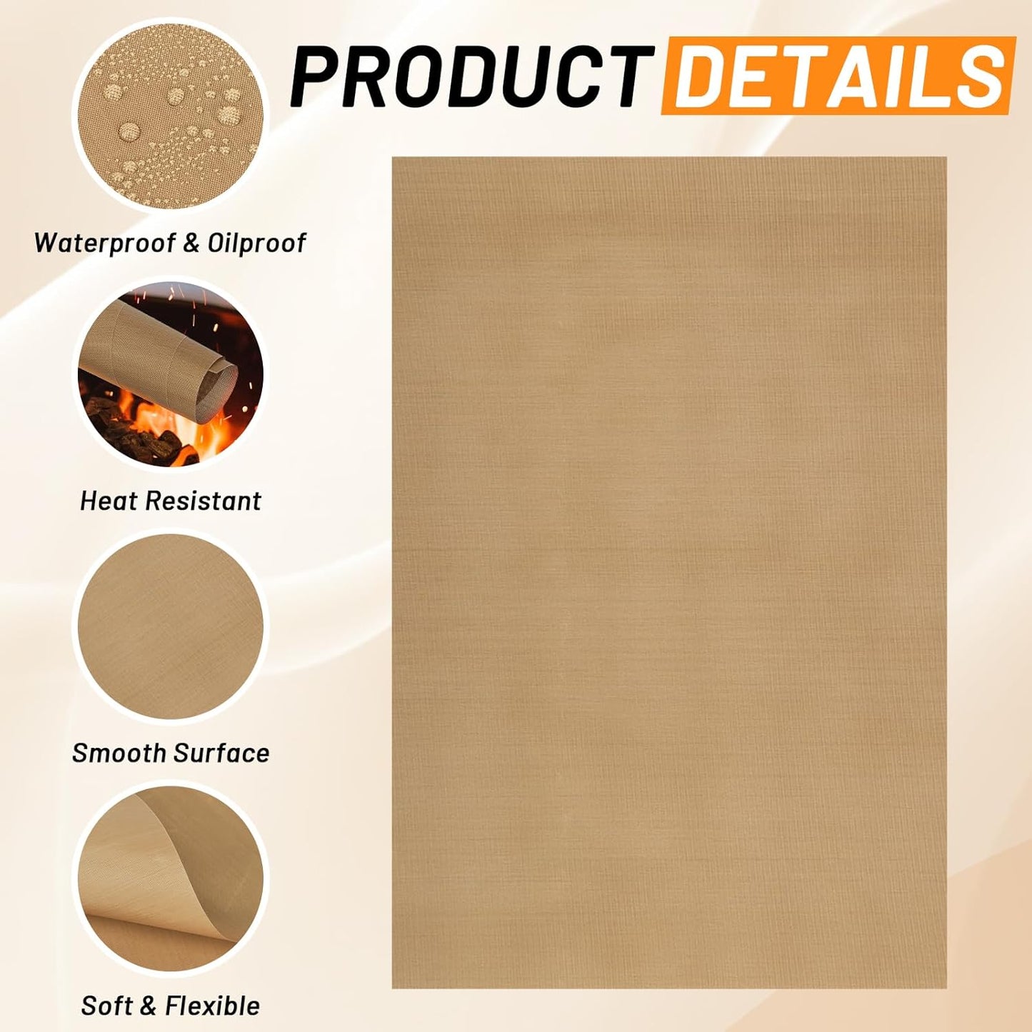 Svaldo Teflon Sheets for Heat Press 16x24, 3 Pack, Heat Press Paper for T Shirts, Hat, Reusable Non Stick PTFE Teflon Sheet, Iron Transfer Paper for Sublimation Machine, Craft & Baking