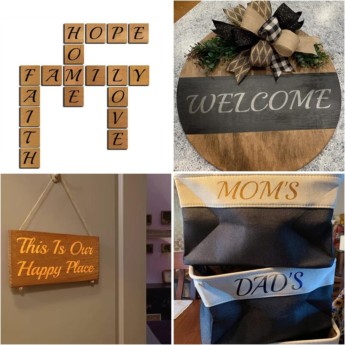 1 Inch Alphabet Letter Stencils for Painting - 70 Pack Letter and Number Stencil Templates with Signs for Painting on Wood, Reusable Cursive Letters Stencils for Chalkboard Wood Signs & Wall Art