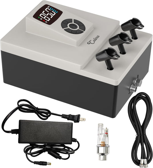 Colima Professional Airbrush Compressor – 85 PSI High-Performance, Ultra-Quiet, with Precision Pressure Control – Ideal for High-End Airbrushes