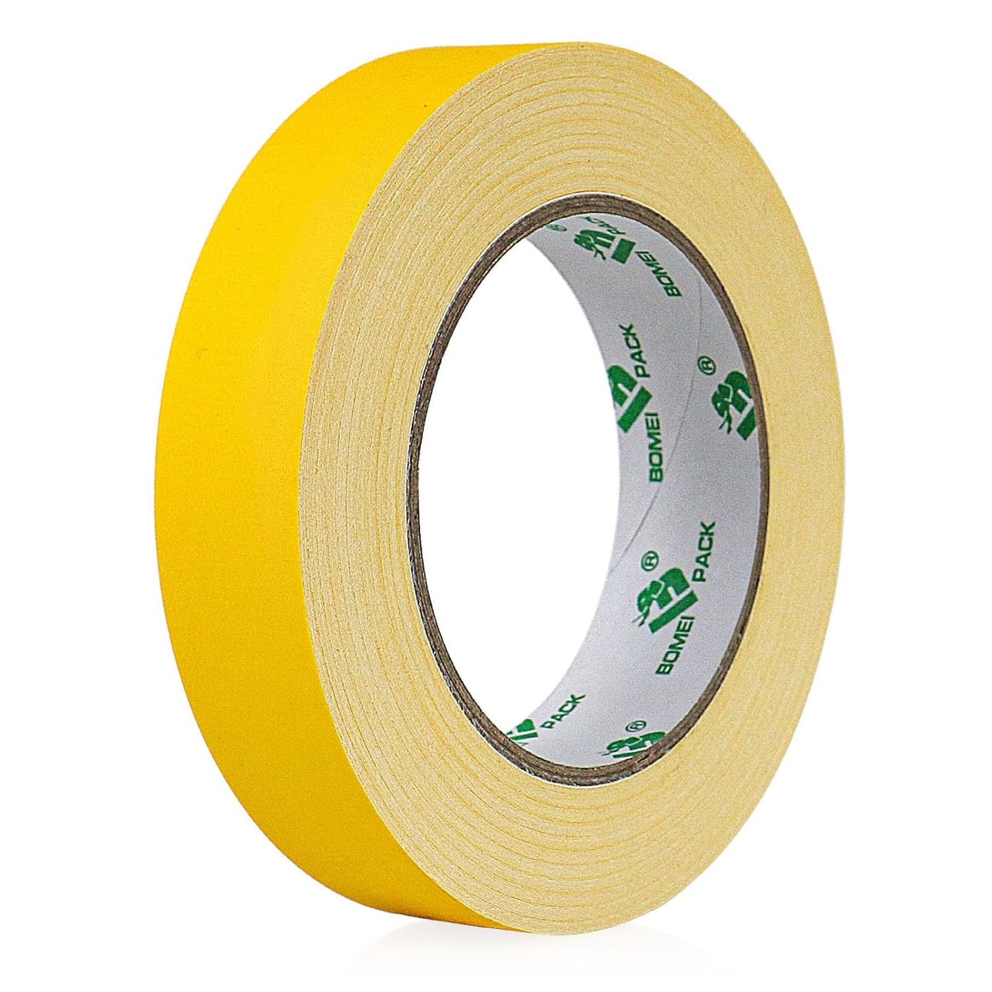 BOMEI PACK Yellow Gaffer Tape, Matte Non-Reflective, 1inch x 30yds No Residue Hand Tear Self-Adhesive Gaffer Tape for Labeling, Cable, Stage, Photo Studio, Painters and Duct Repair, 1 Pack