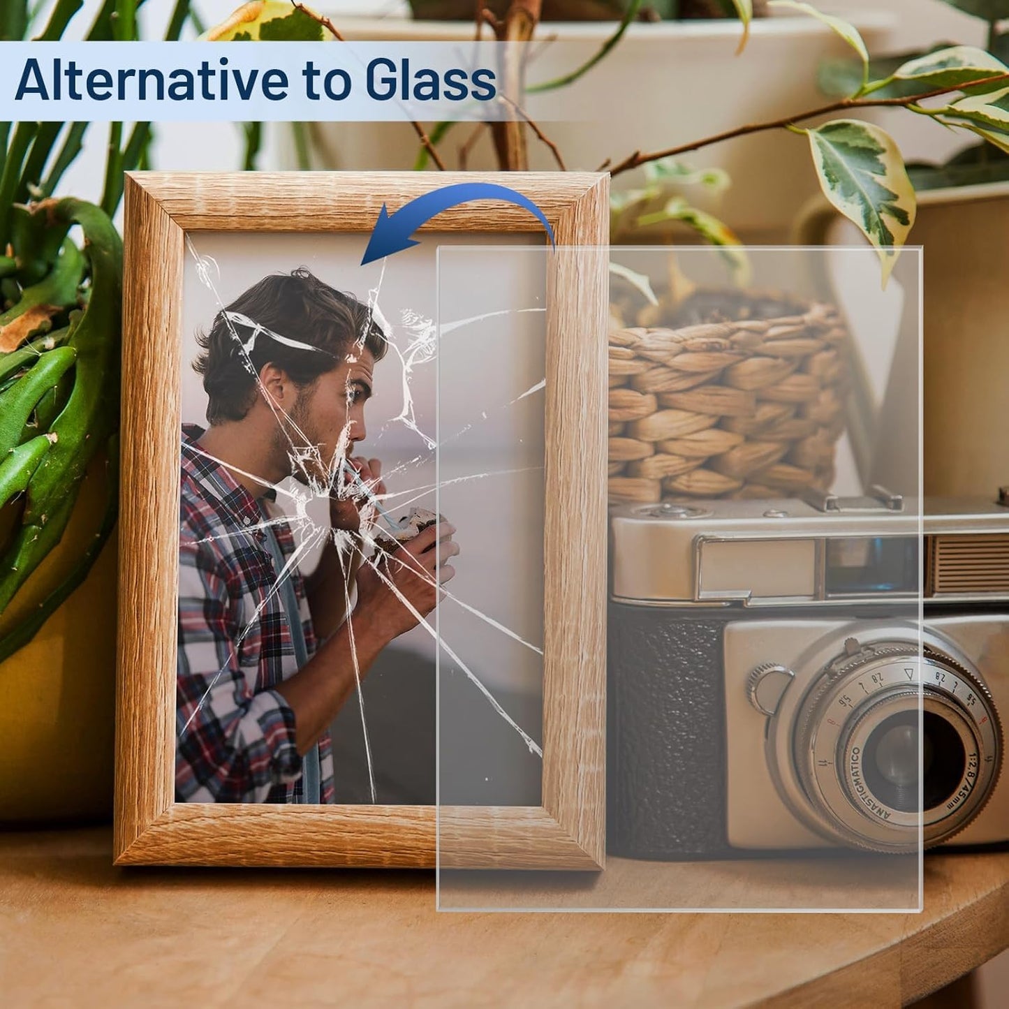 5 Pack 12”x16” x0.02” Clear PET/Plexiglass Sheet, Transparent Flexible Plastic Sheet 12x16, 0.02” Clear Plastic Sheet for Crafts, Picture Frames, Painting, Sign Blank