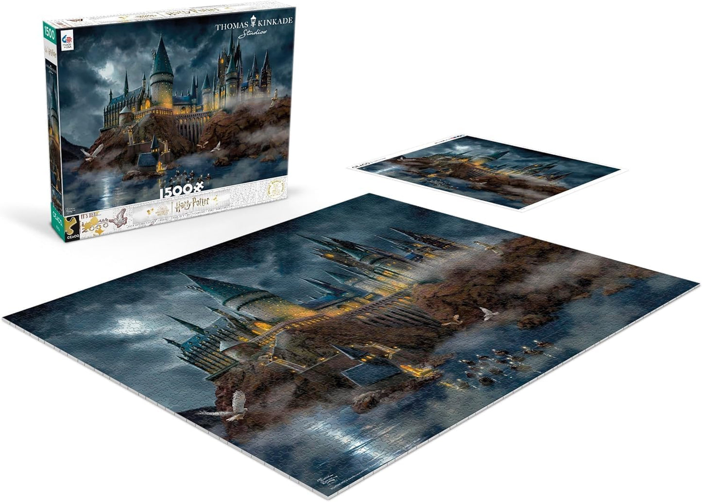 Ceaco - Thomas Kinkade - Harry Potter - Hogwart's Castle - 1500 Piece Jigsaw Puzzle