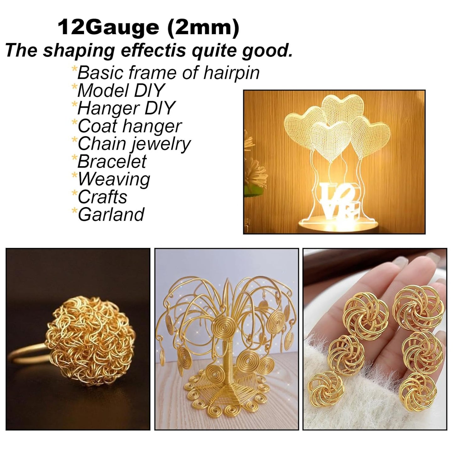 12 Gauge(2mm) Aluminum Wire 35 Yards Anodized Metal Wire for Bonsai Armature Crafting Sculpting Jewelry Craft Making Beading Floral (Red, 12 Gauge)