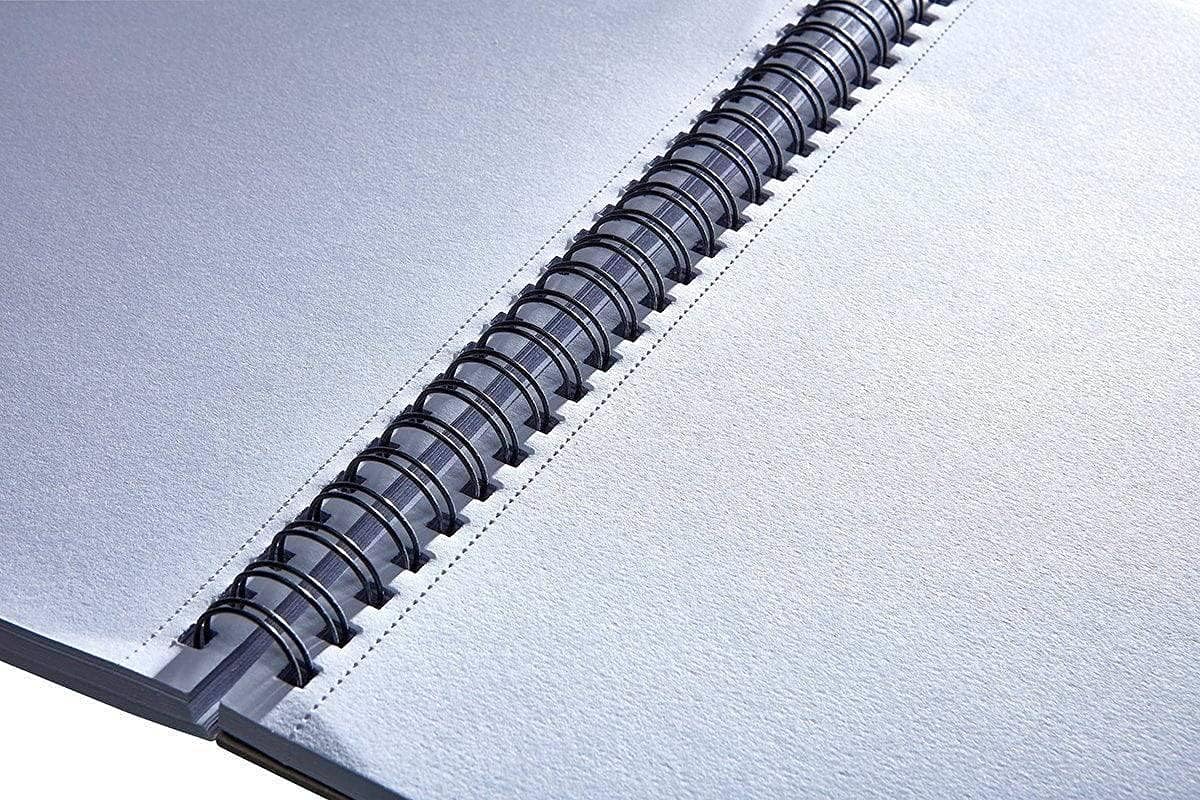 KINGART Mixed Media Sketchbooks, 11 x 14 Inches, 60-Sheet, 98lb/160gsm Acid-Free Paper, Micro-Perforated, Spiral-Bound, Wet and Dry Media
