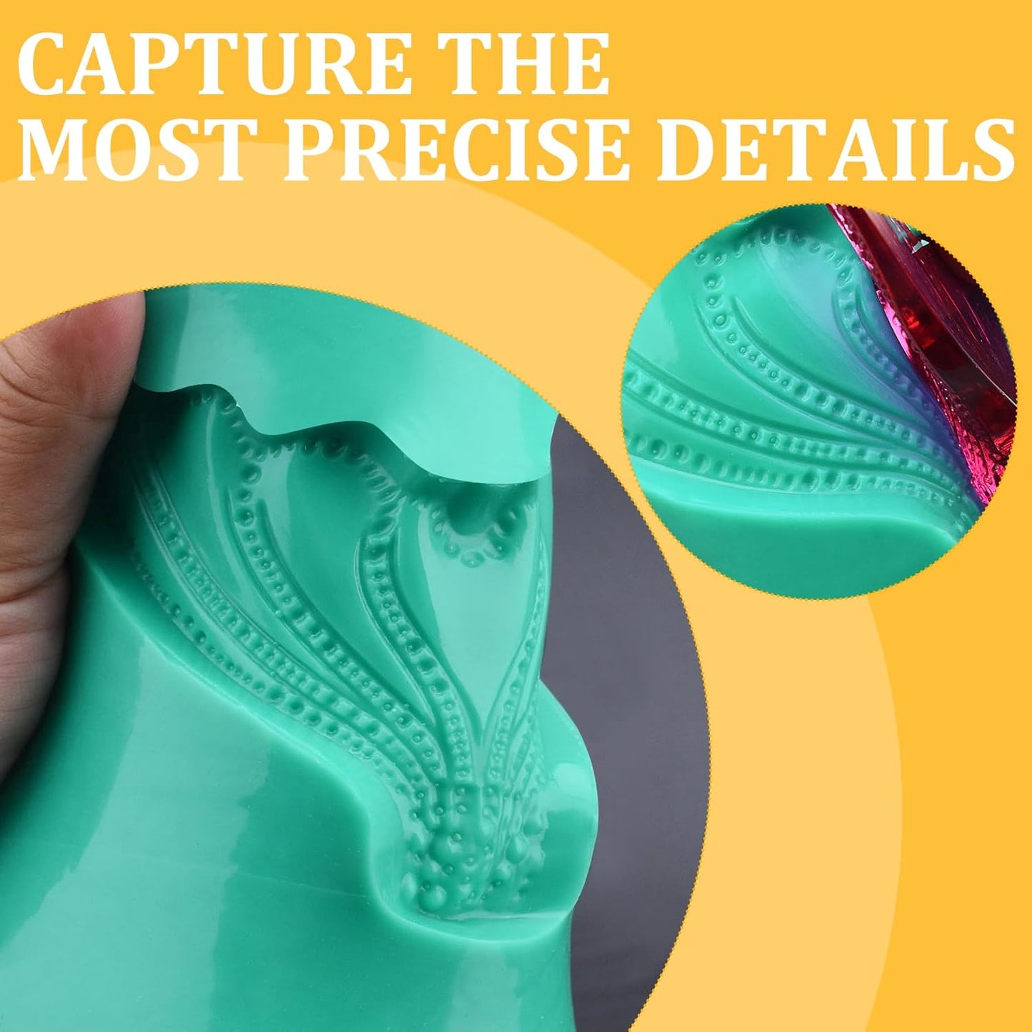 Silicone Molds Making Kit 46oz, Super Elastic 15A Silicone Rubber for DIY Mold Making, Silicone 1:1 Mixing Fast Curing Silicone Mold Kit for Casting Resin Molds, Candle Molds, Soap Mold, Craft (Green)