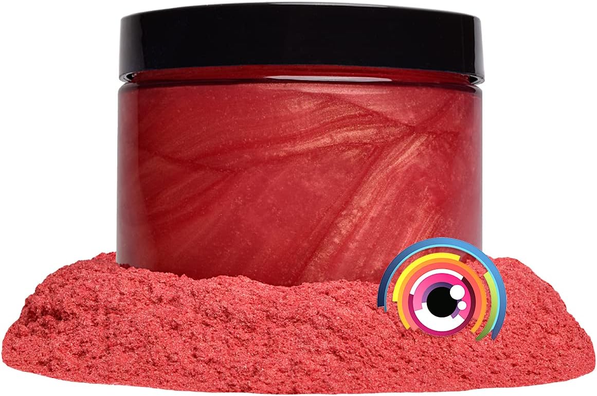 Eye Candy Pigments Premium Orange Mica Powder - Rikugien Orange (50gr) - for Epoxy, Resin, Soap, Paint, Woodworking, Acrylic Pouring, Bath Bombs, Fishing Lures - DIY Arts and Crafts Additive