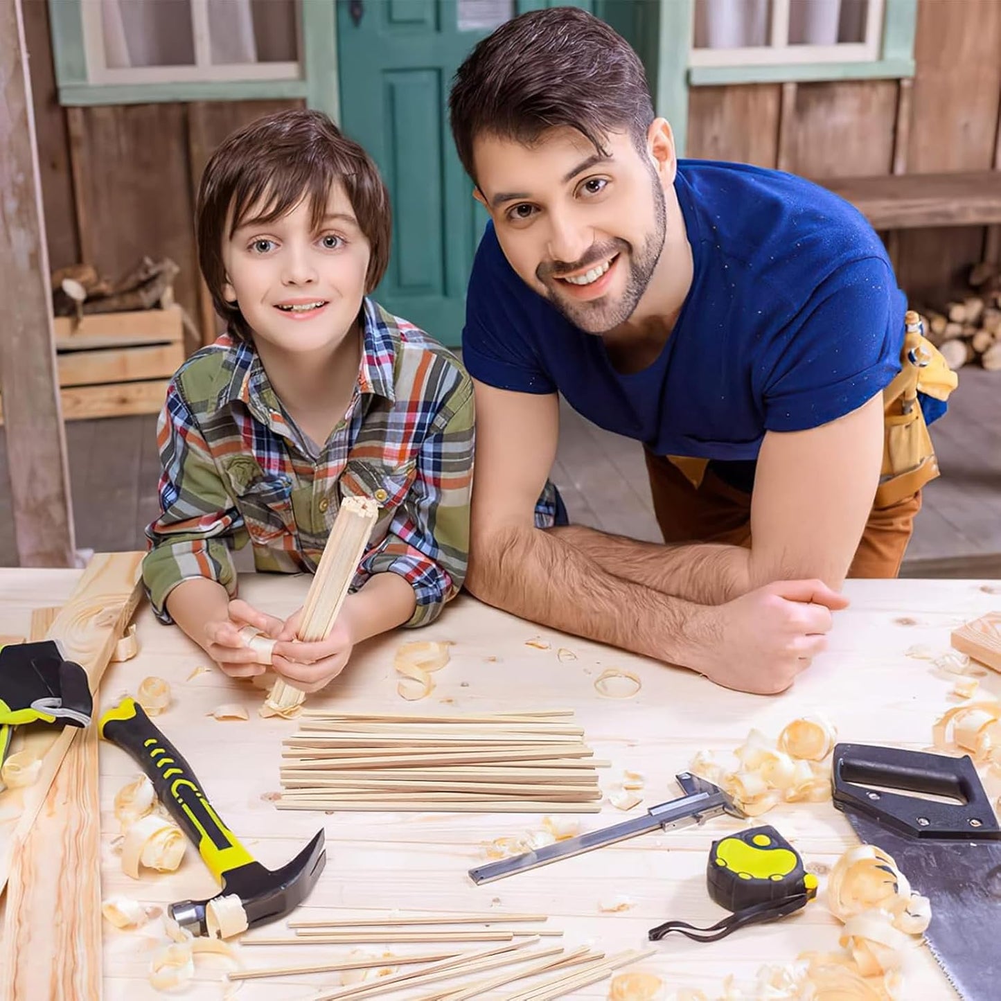 1/2 x 12 Inch 10 PCS Square Dowel Rods Wood Sticks Wooden Dowel Rods - Unfinished Bamboo Sticks - for Crafts,Home Decor, Model Making and DIYers