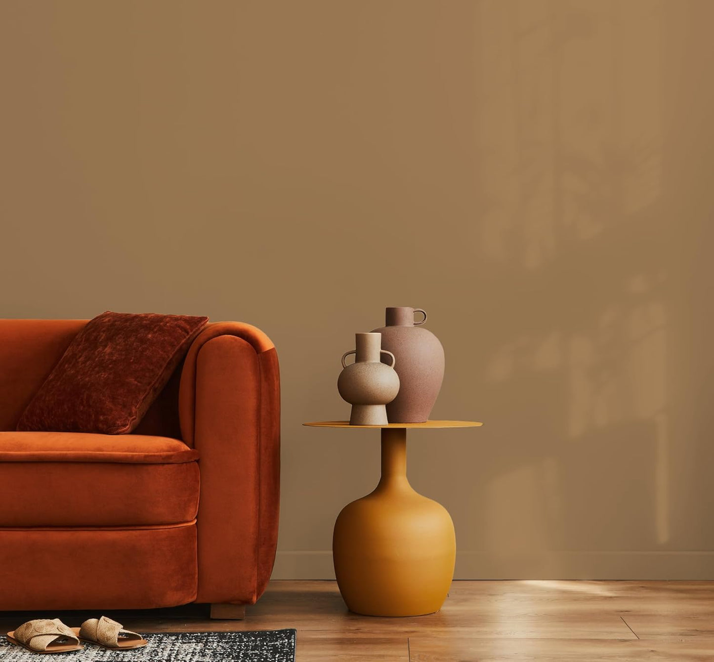 EVOLVE Paint & Primer: Environment-friendly, Low Sheen with One-coat Coverage for Interior & Exterior surfaces (Autumn Brown, 5-Gallon)