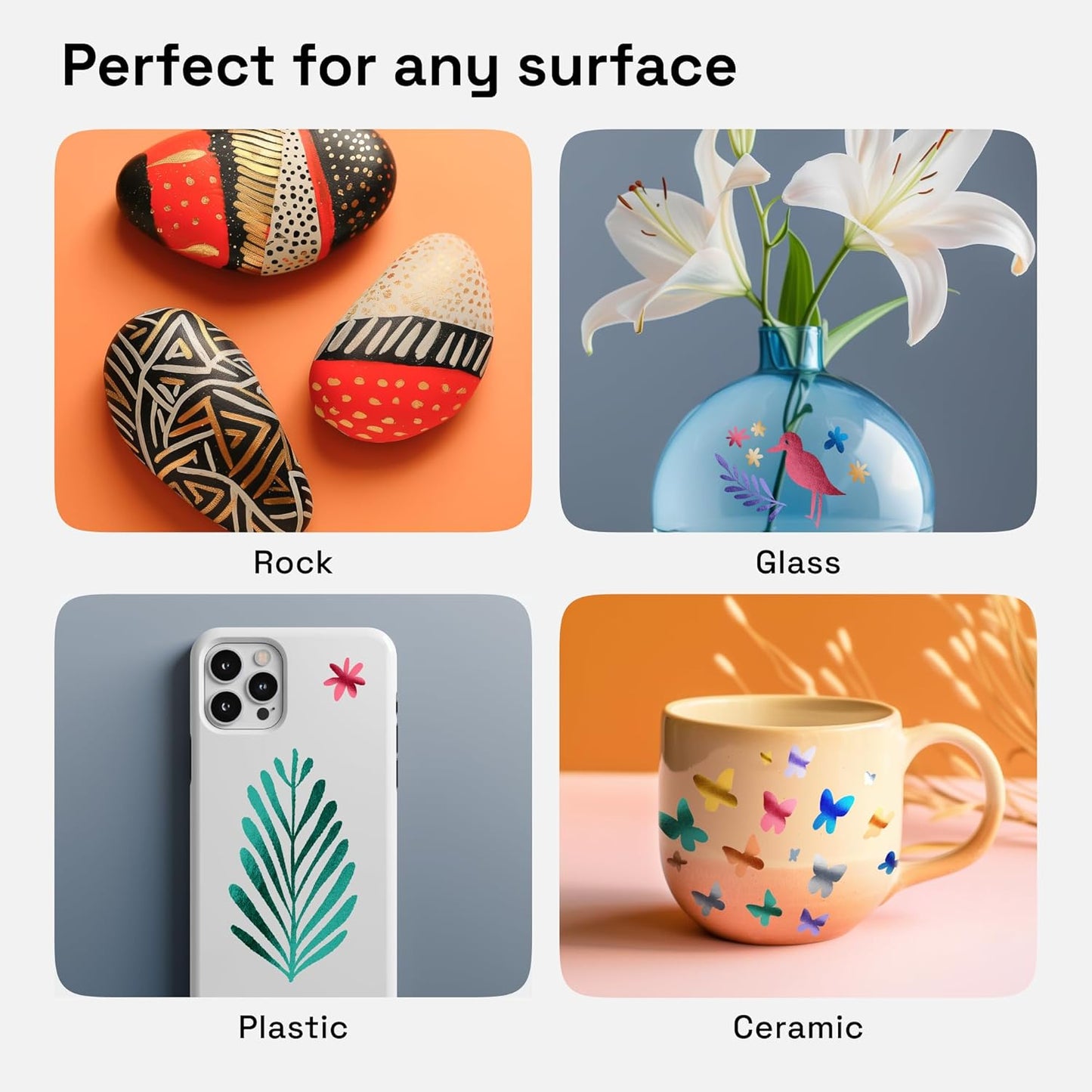 ARTISTRO 12 Metallic Markers with Fine Tip, Metallic Acrylic Paint Pens, Pre-Activated, for Kids & Adults, for Black Paper & Rocks