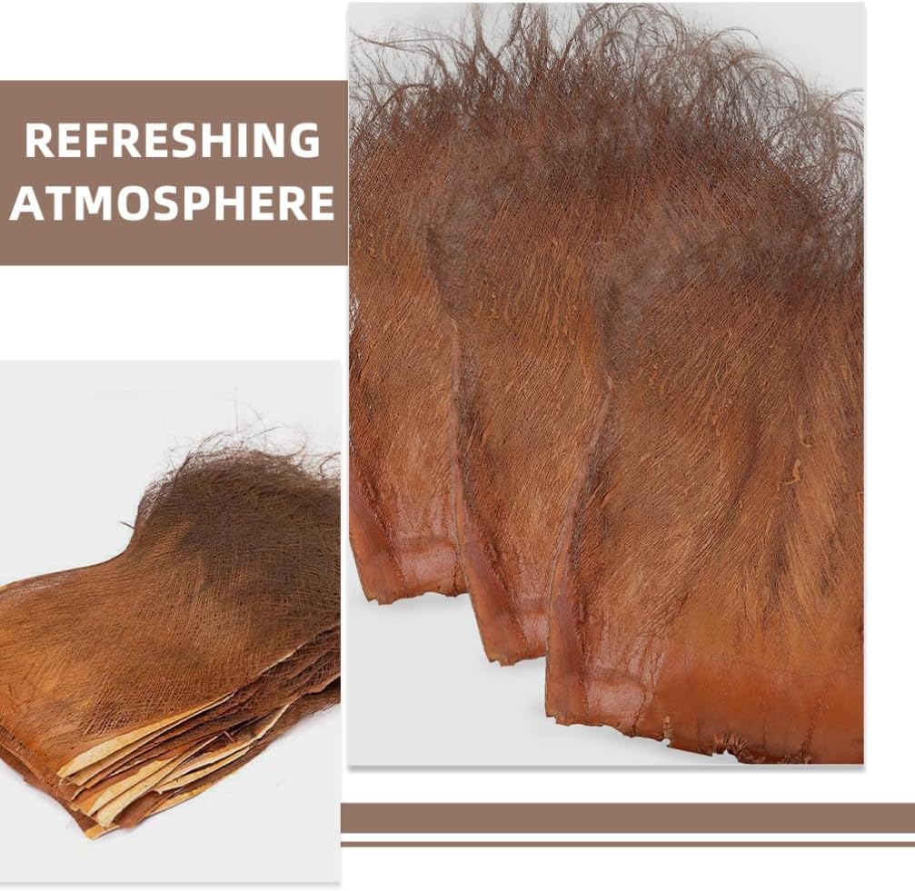 Cabilock 5PCS Realistic Artificial Palmae Bark Garden Decor Plant Accessory Home Decor Coconut Tree Barks Crafts for Displaygardens Landscaping