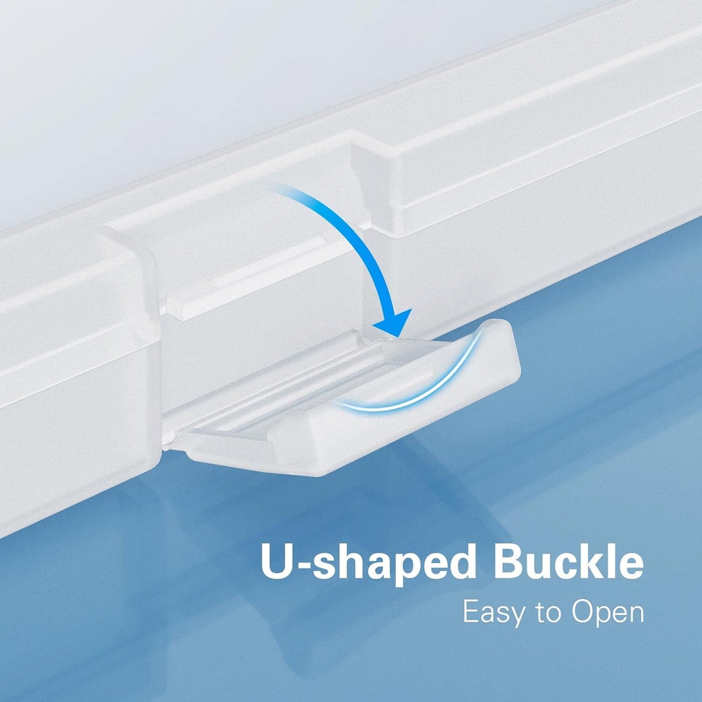 iBune 4 Pack 12x12 Scrapbook Paper Storage, Plastic Storage Organizers Craft Storage Box, Art Supply Puzzle Storage Box, Inner Size 12.2 x 12.2 x 0.85 in