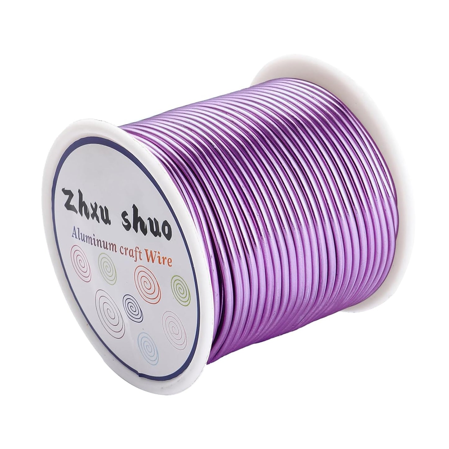 12 Gauge(2mm) Aluminum Wire 35 Yards Anodized Metal Wire for Bonsai Armature Crafting Sculpting Jewelry Craft Making Beading Floral (Light Purple, 12 Gauge)