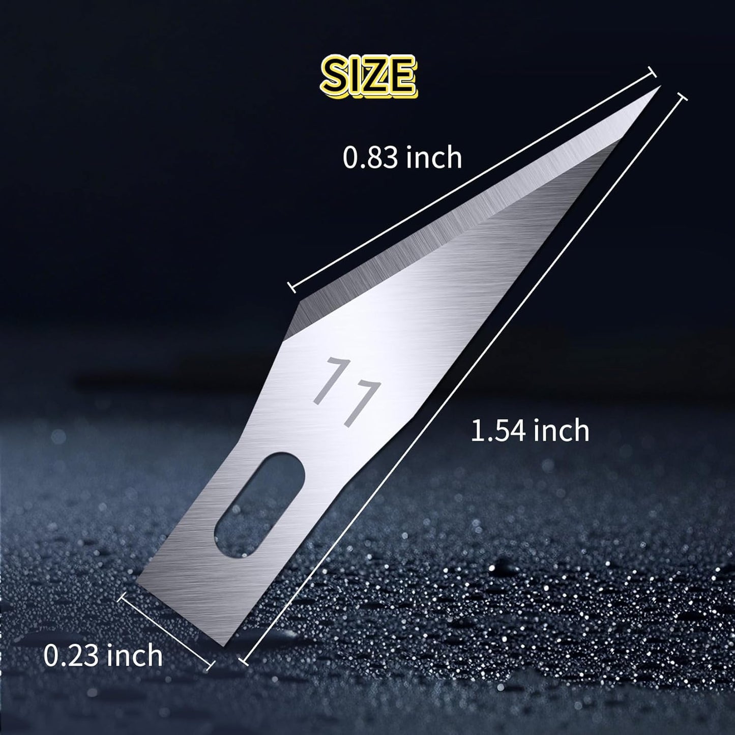 DIYSELF 200 PCS Exacto Knife Blades #11, Exacto Knife Replacement Blade, High Carbon Steel #11 Blades Refills with Storage Case, Hobby Knife Blade 11 for Craft, Hobby, Scrapbooking, Stencil, Leather
