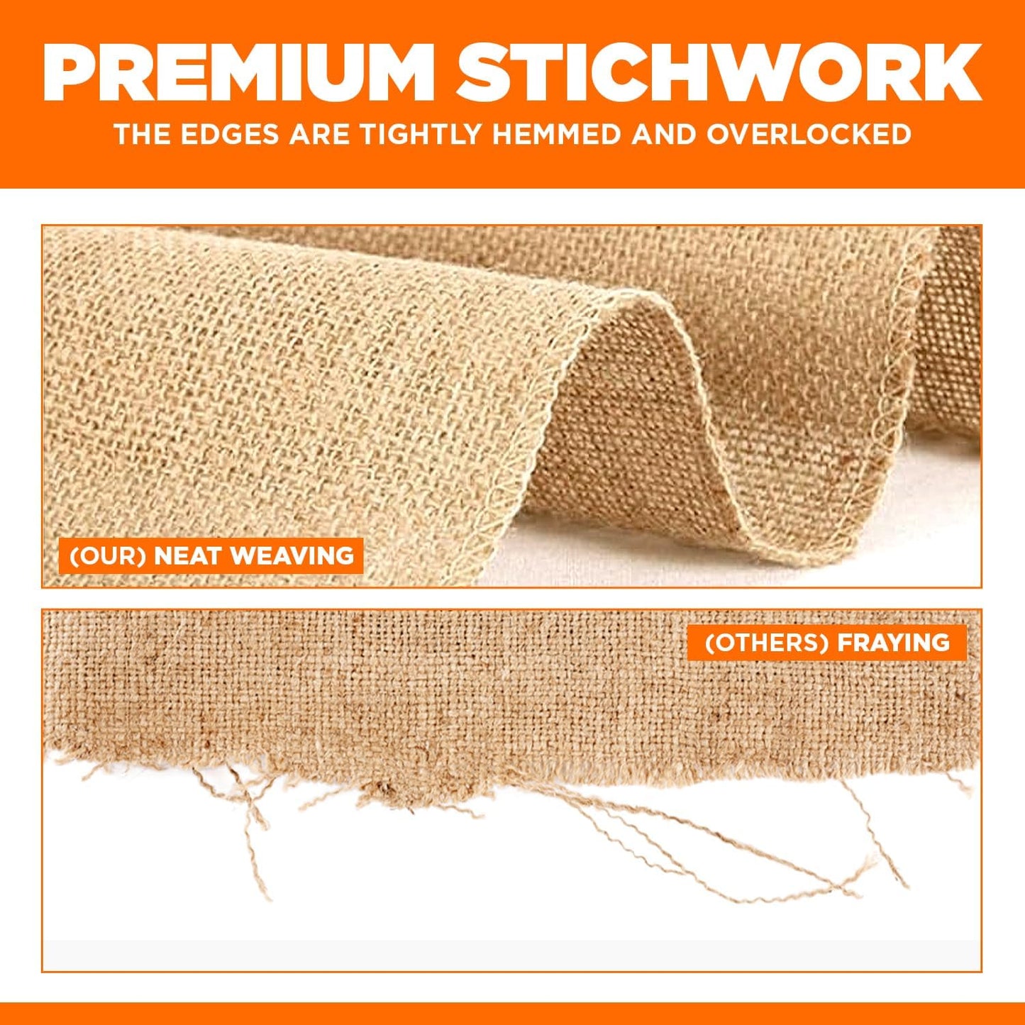 Burlap Table Runners- {12inx10yards}- Burlap Cloth Roll Used for Dining Runners, Crafts, Dresser Cover & Sackcloth - Natural Jute Runner Suitable for Event Decor, Thanksgiving Table & Weddings