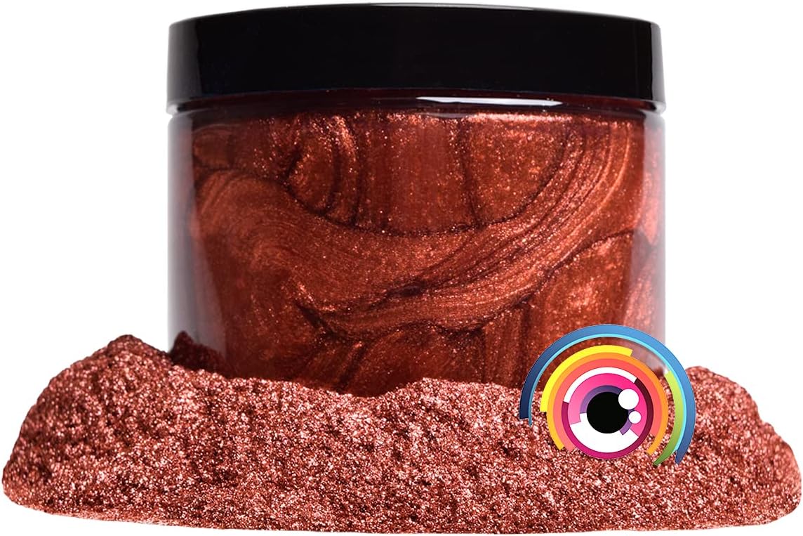 Eye Candy Pigments Premium Copper Mica Powder - Yasuya Copper (25gr) - for Epoxy, Resin, Soap, Paint, Woodworking, Acrylic Pouring, Bath Bombs, Fishing Lures - DIY Arts and Crafts Additive