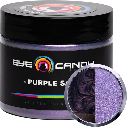 Eye Candy Pigments Premium Purple Mica Powder - Purple Sage (50gr) - for Epoxy, Resin, Soap, Paint, Woodworking, Acrylic Pouring, Bath Bombs, Fishing Lures - DIY Arts and Crafts Additive