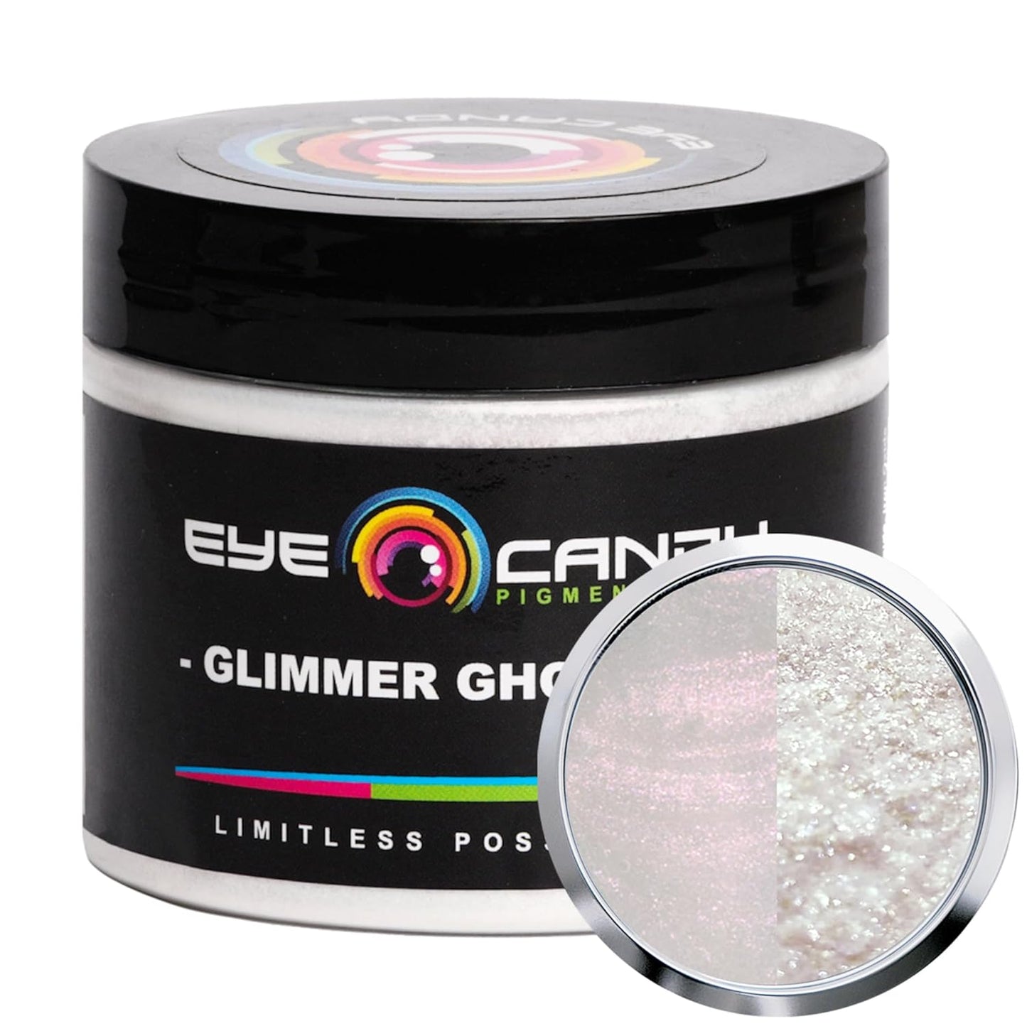 Eye Candy Pigments Premium Ghost Mica Powder - Glimmer Ghost Red (50gr) - for Epoxy, Resin, Soap, Paint, Woodworking, Acrylic Pouring, Bath Bombs, Fishing Lures - DIY Arts and Crafts Additive