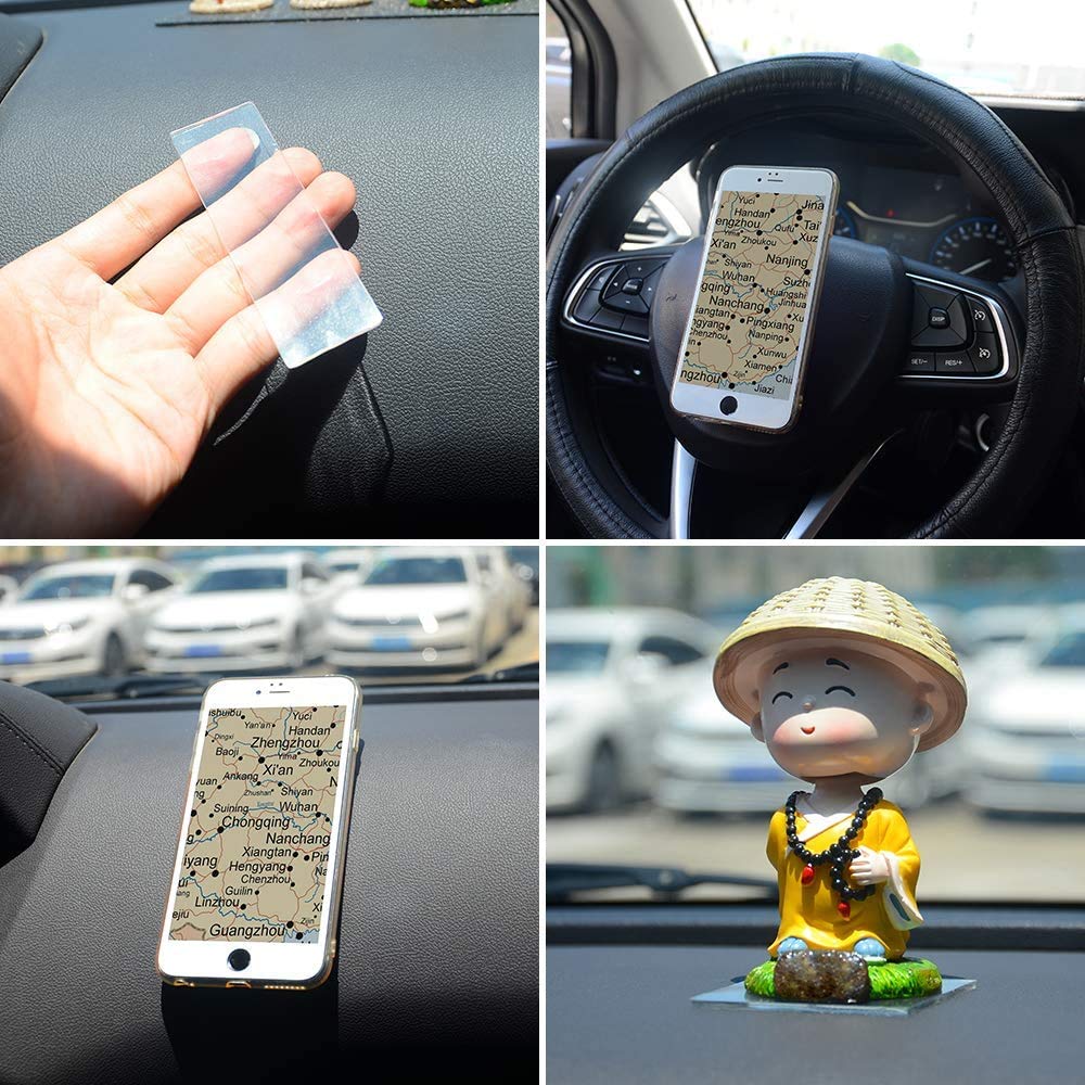 BRAVESHINE 9.8FT Sticky-Back Wall Tape - Double Sided Nano Tape - Self Adhesive Mounting Tape - Washable Picture Hanging Fasteners for Home Office Use