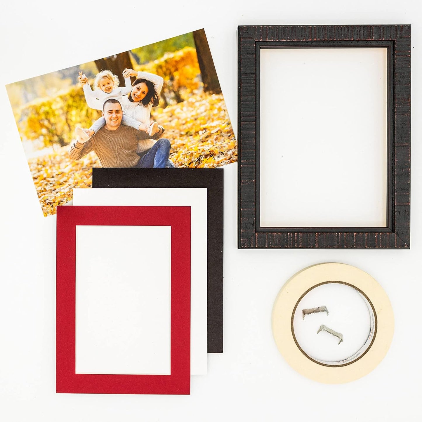 11x14 Mat for 8.5x11 Photo - Precut Deep Red Picture Matboard for Frames Measuring 11 x 14 Inches - Bevel Cut Matte to Display Art Measuring 8.5 x 11 Inches - Acid Free Pack of 100 MATS
