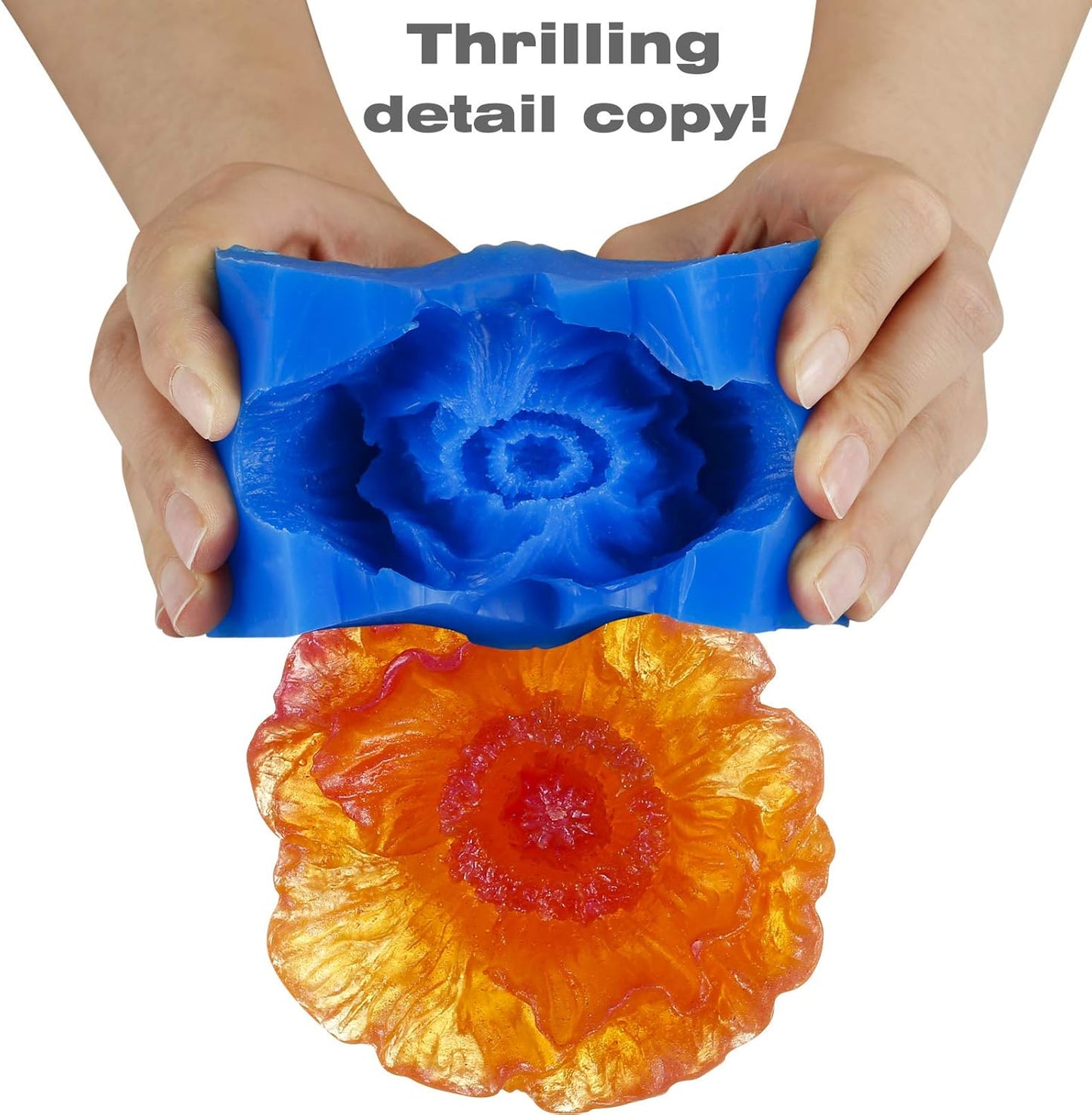 BBDINO Silicone Mold Making Kit 30A - Platinum Liquid Silicone for Molds Making 2 Gallons 1:1 by Volume- Ideal for Silicone, Resins, Soap, Concrete, Wax Molding Sapphire Blue