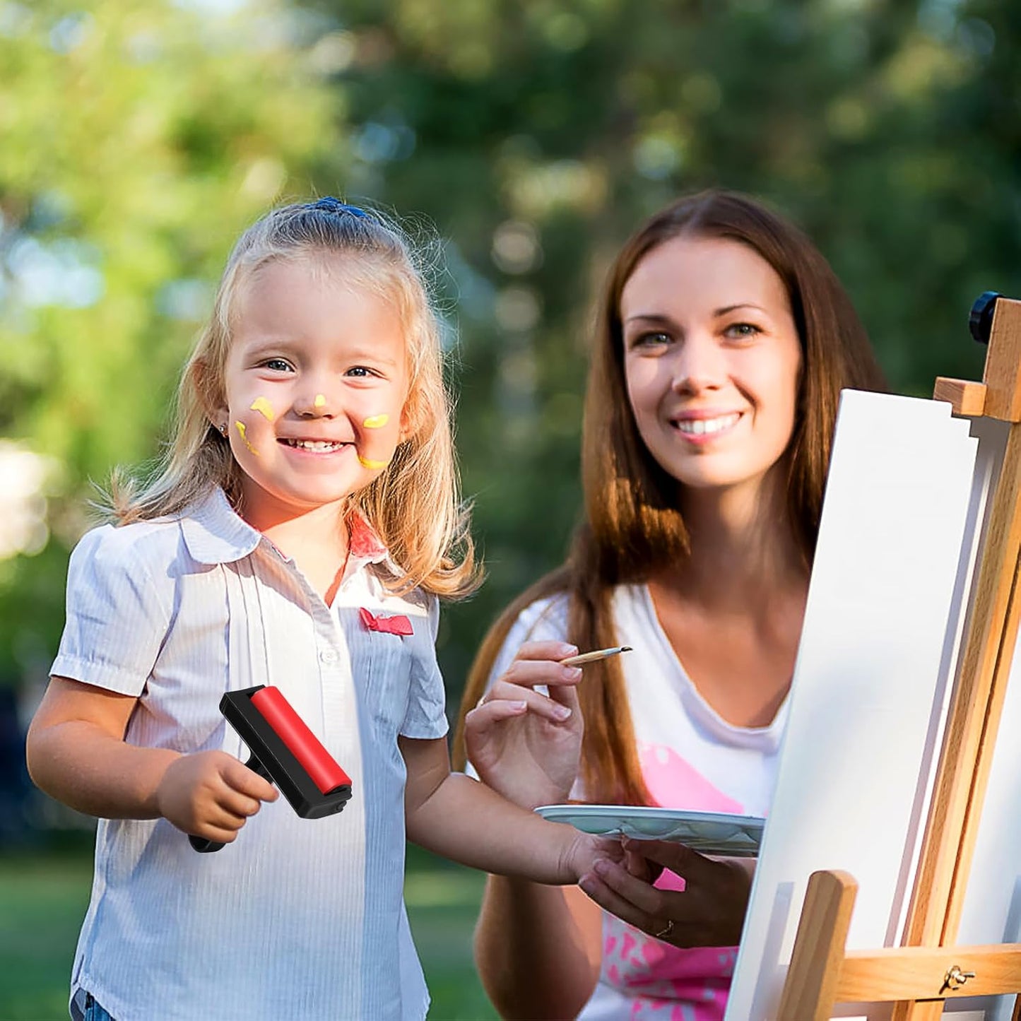 Ciieeo 10 Pcs Red Roller Mini Tools Hand Tools Tools Printmaking Brayer Hard Rubber Applicator DIY Craft Brush Manual Rubber Roller Small Brayer Painting Roller Ryle Plastic Ink