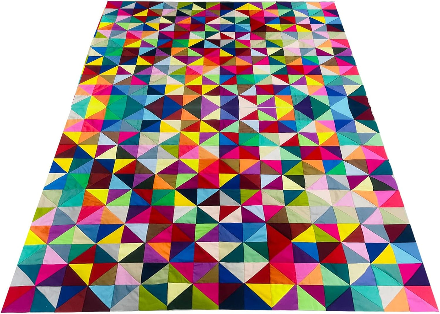 HANPATQUI 50PCS 10 x 10 inch Solid 100% Cotton Fat Quarters Fabric for Sewing and Quilting Bundles Precut Fabric Square for DIY Craft Patchwork