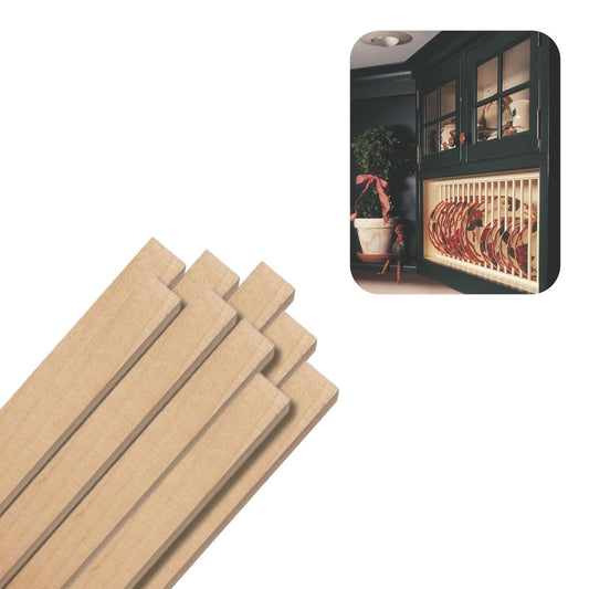 Hardwood Square Dowels (5/8" x 36", Pack of 9) | Variety of Diameters & Wood Species | Unfinished Wooden Dowel Rods for Crafts & DIY Home Projects | Curtain Rod, Macrame Supplies, Moulding, Flagpole