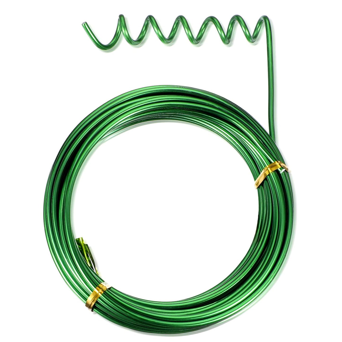 TecUnite Aluminum Craft Wire for Sculpting Armature Bendable Craft Wire for DIY Jewelry Making(Green, 10 M X 3 mm, 1 Roll)