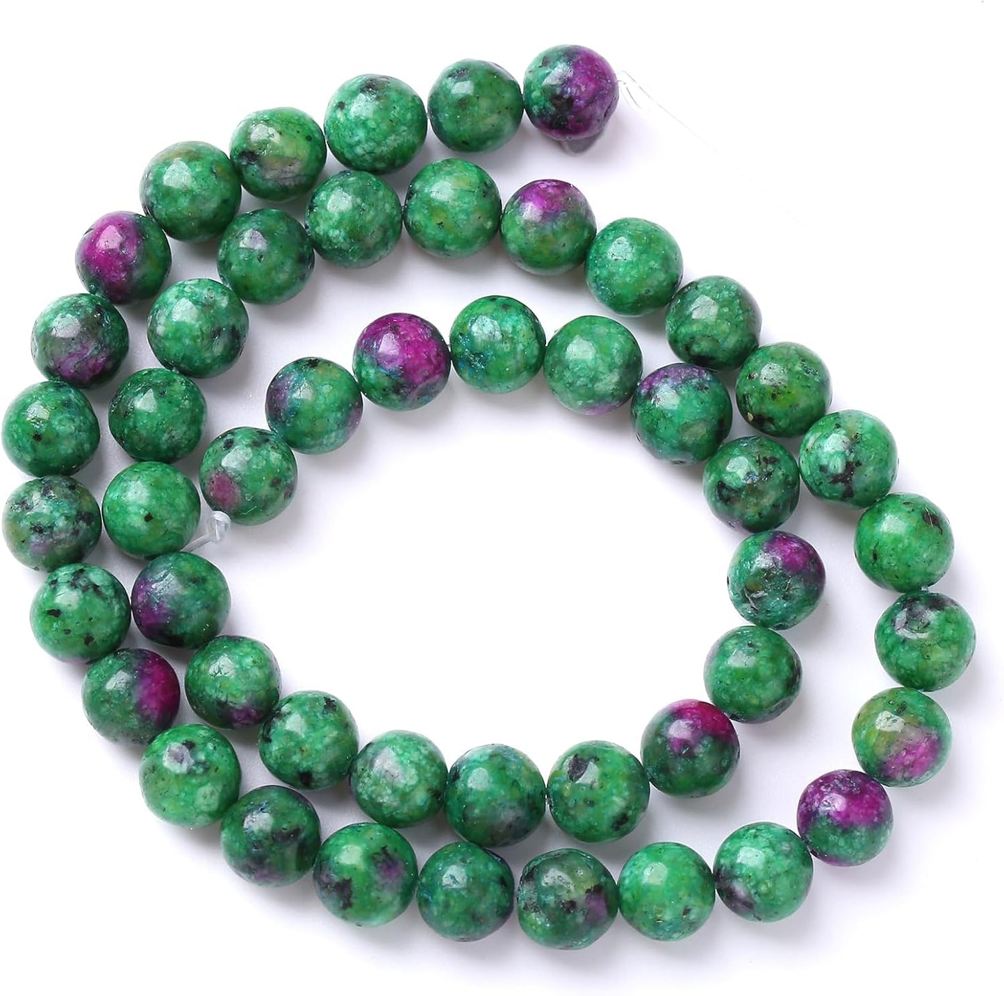 90pcs 4mm Natural Epidote Zoisite Stone Beads for Jewelry Making DIY Bracelet Necklace Accessories 15" Energy Healing Power Stone Beads