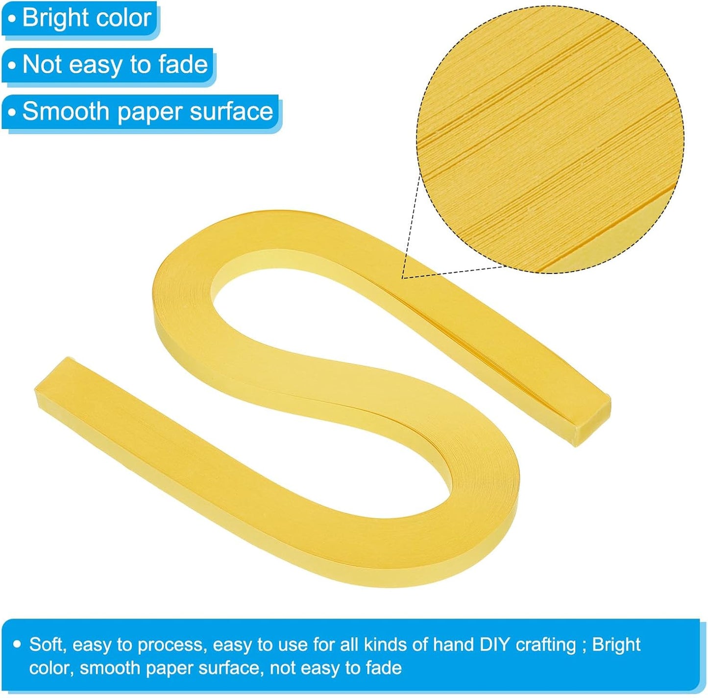 PATIKIL 120pcs Quilling Paper Strips Paper Flowers Quilling Kits 3/8"(10mm) Origami Paper for Adults Beginner Art Craft, 21"(54cm) Ginger