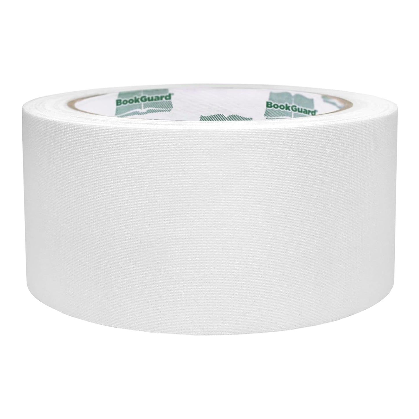 BookGuard 2 Inch Premium Bookbinding Repair Cloth Tape, 15 Yard Roll, White