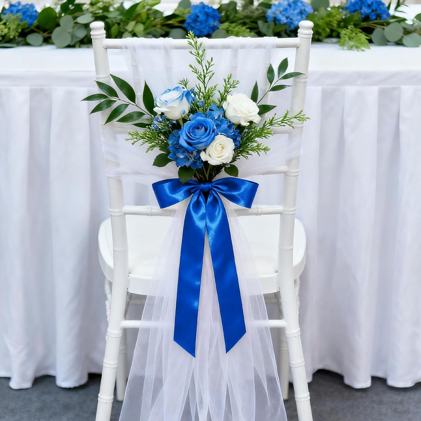 1-1/2 Inch 100 Yards Satin Ribbon Royal Blue, Solid Color Fabric Ribbon for Gift Wrapping, Wedding, Polyester Gift Ribbon for Birthday Party Decoration, Craft, Hair, Floral, Sewing