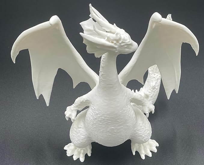 A to Z 3d Printing Create-A-Mon FIRE Premium Paint Kit, Pyryu Monster Model Set, 3 Character Models, 24 Acrylic Paints, 4 Brushes, Arts & Crafts Activity for Family Fun