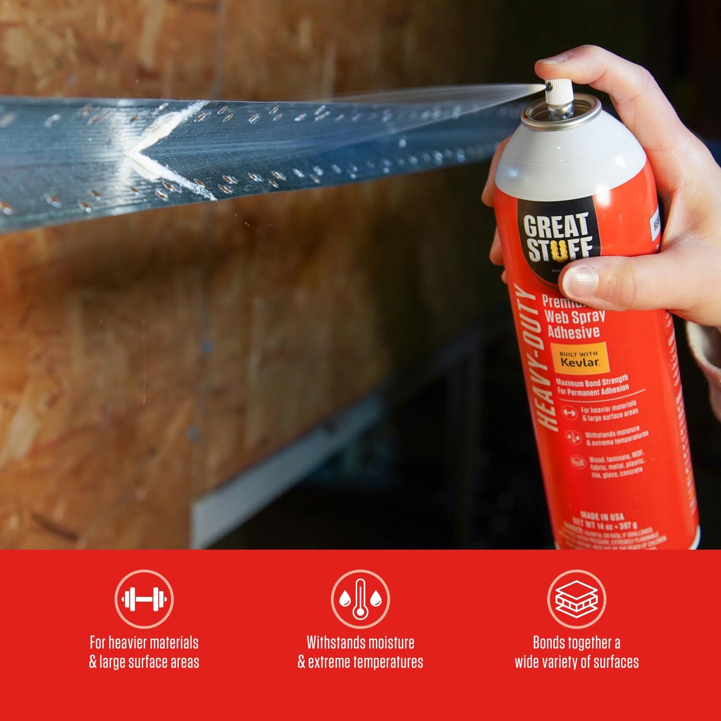 Great Stuff™ Heavy-Duty Web Adhesive 3-Pack - 14 oz - Aerosol