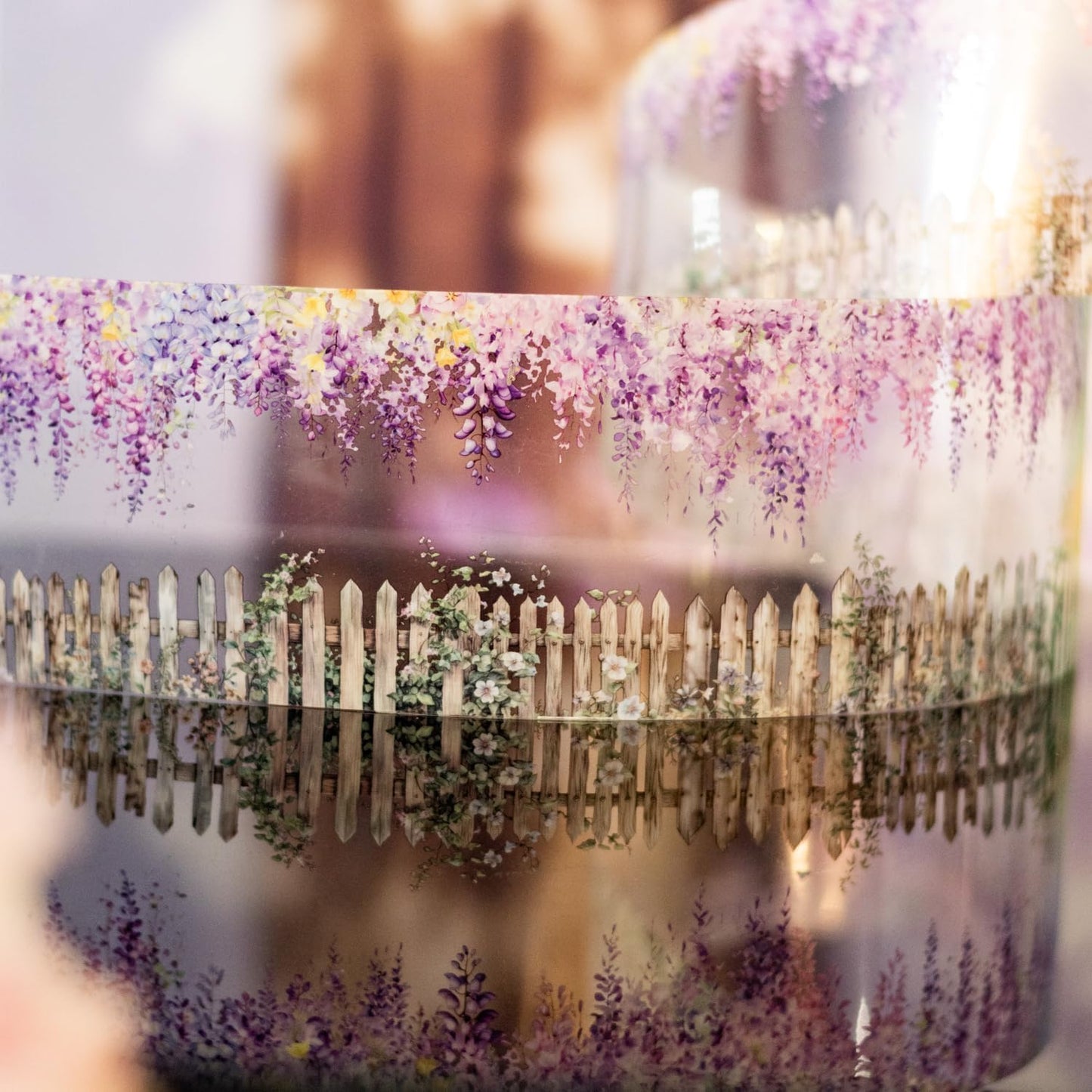 PET Tape Stickers for Junk Journal Supplies,Transparent Landscape Stickers for Scrapbook Supplies,DIY Craft,Journaling,Notebook,Phone Case(Parallel Landscapes)