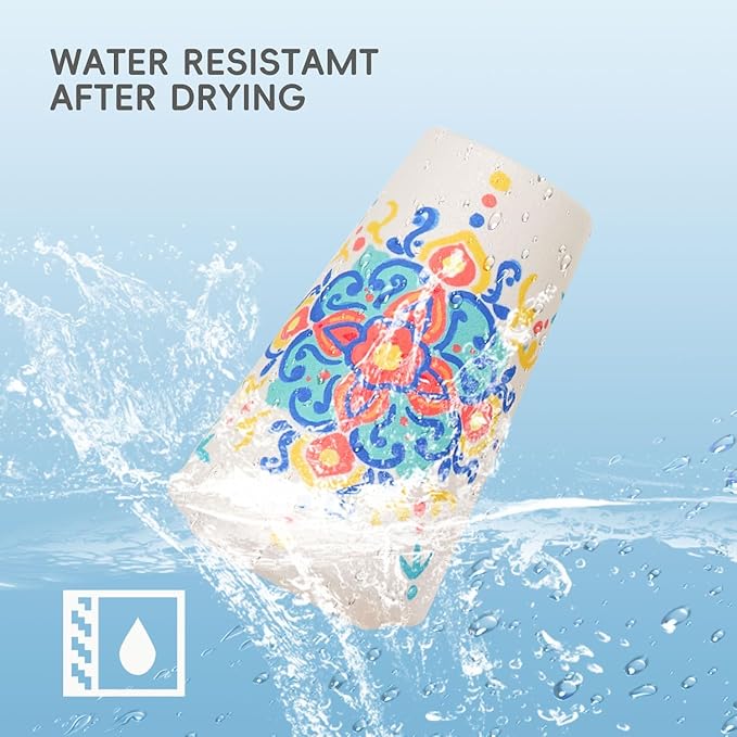 Arrtx 36 Colors Acrylic Paint Pens for Rock Painting, Brush Tip Acrylic Pen, Acrylic Markers, Waterproof Paint Marker, Art Supplies for Stone, Glass, Egg, Wood, DIY Crafts