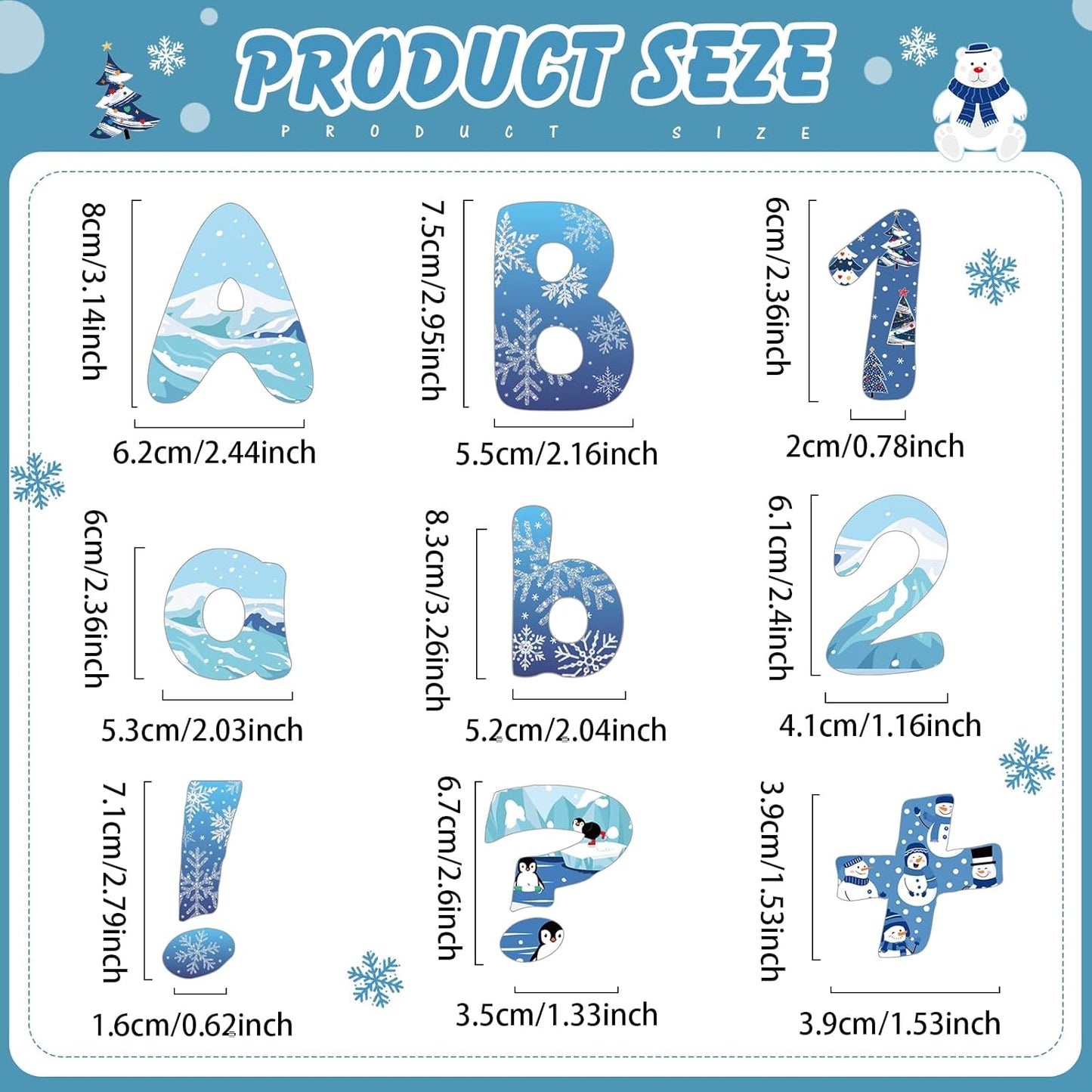 221 Pcs Classroom Bulletin Board Letters Colorful Alphabet Cutouts Number and Punctuation Symbol Combo Letter Cutouts for Wall Chalkboard Poster Board Decor (Blue Round)