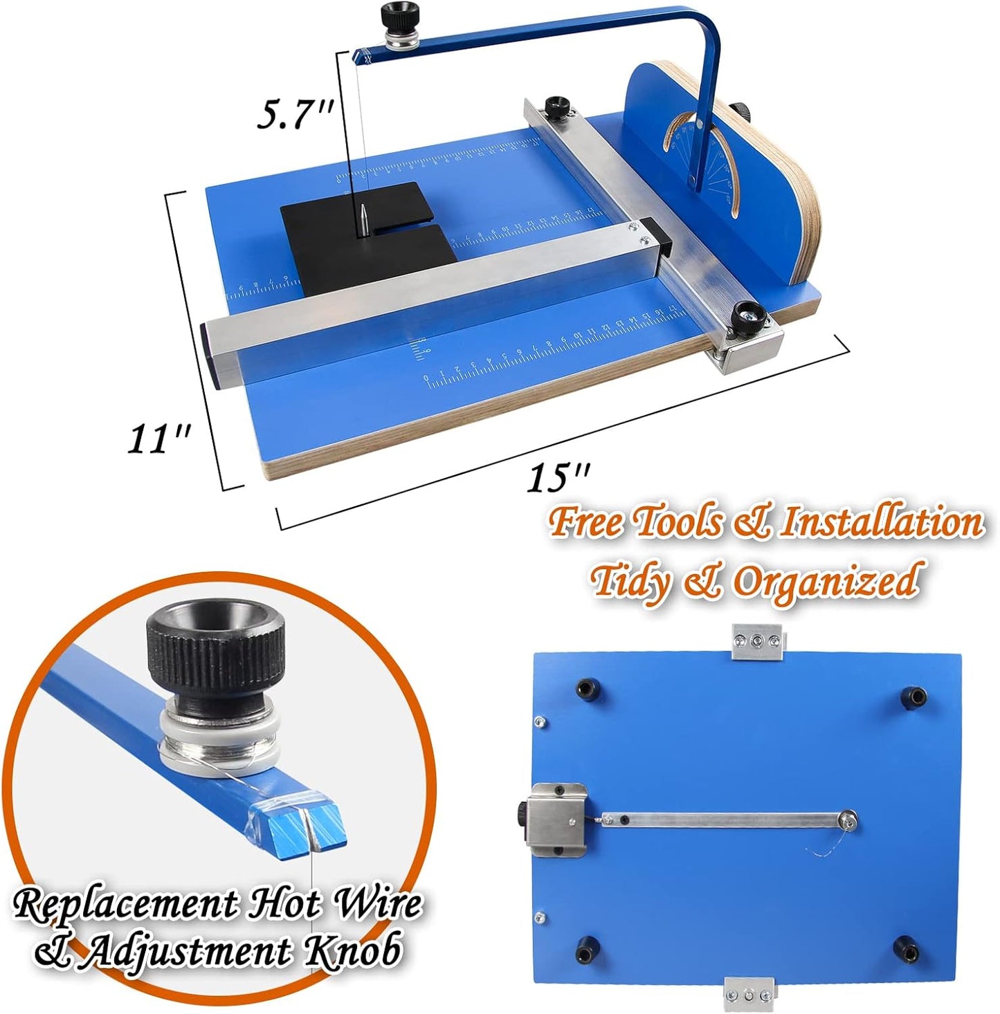 DOMINOX Electric Hot Wire Foam Cutter - Tabletop Tool for Cutting Foam, Styrofoam, Model Making & Sculpting