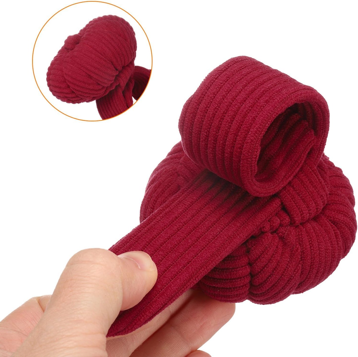 HARFINGTON Wrist Pin Cushions, Sewing Needle Pin Cushion Adjustable Strap with Elastic Strap Finger Ring Pincushions Fit All Wrist Sizes for Sewing Quilting Needlework DIY Crafts, Red/Blue