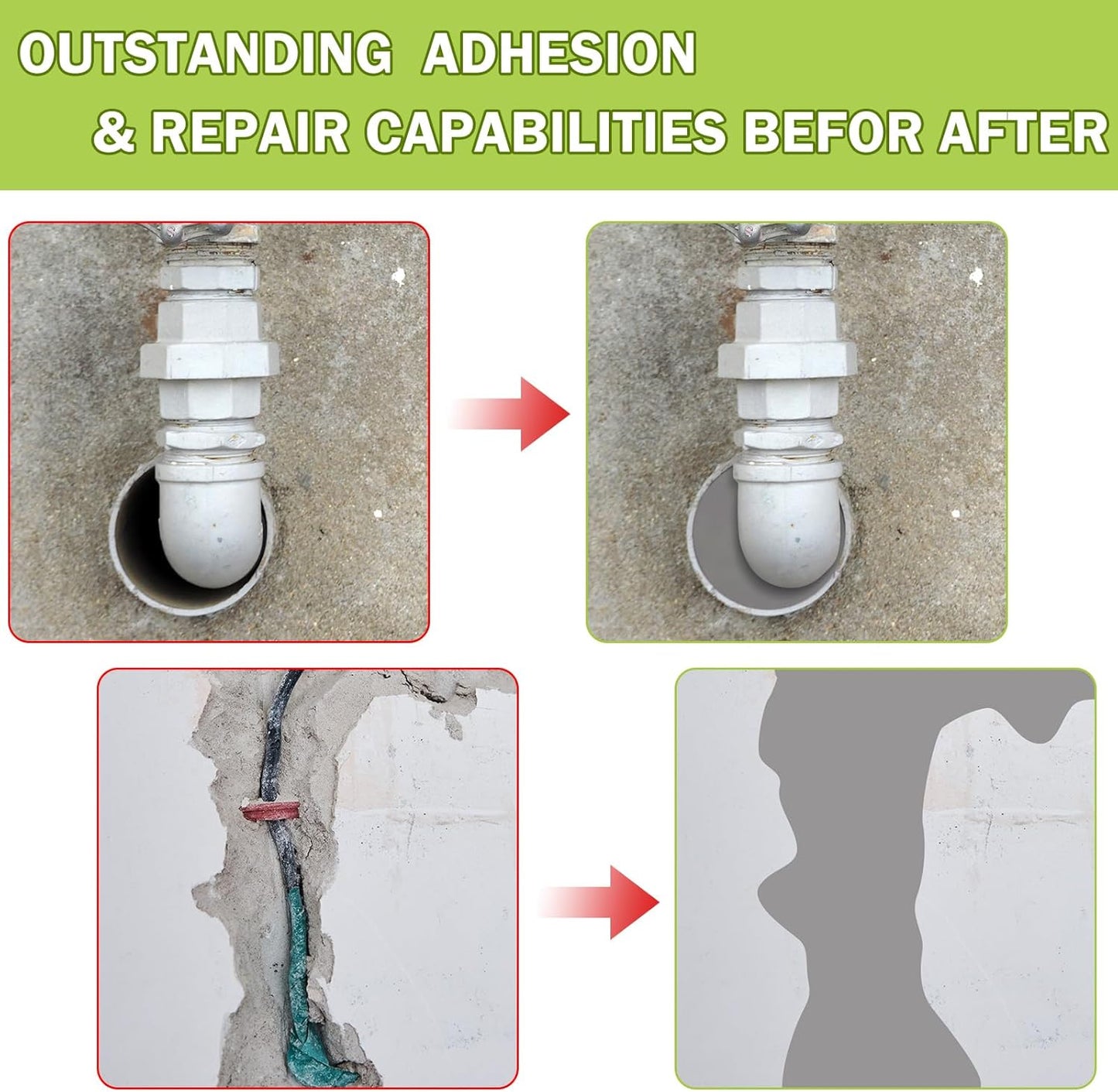 Maitys 2. 2 Pound White Epoxy Putty Sculpt Clay 2 Part Modeling Compound A & B Self-Hardening Epoxy Clay for Sculpting Modeling Building Repairing Sculpting Filling Metal Wood Tile Ceramics Plastic