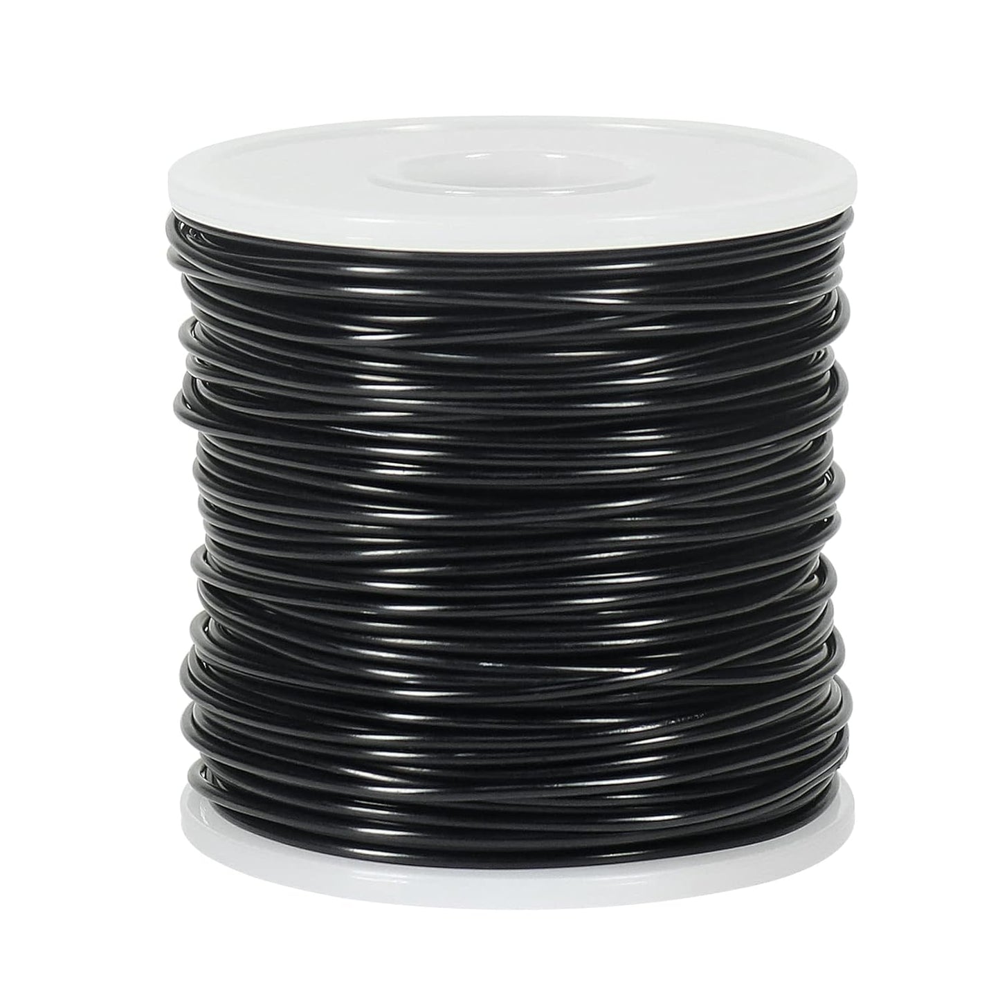 Tenn Well 15 Gauge Aluminum Wire, 164 Feet 1.5mm Bendable Metal Craft Wire for Jewelry Making, Beading, Sculpting, Bonsai Training, Halloween Crafting (Black)