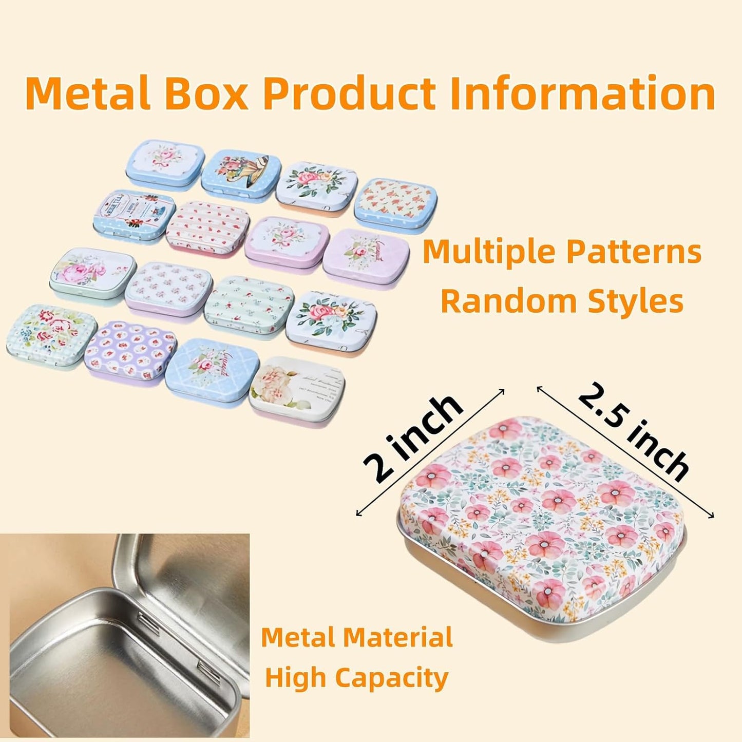 Hilsayum Flower Shape Metal Stitch Markers,50Pcs Colorful Stitch Markers with Storage Box