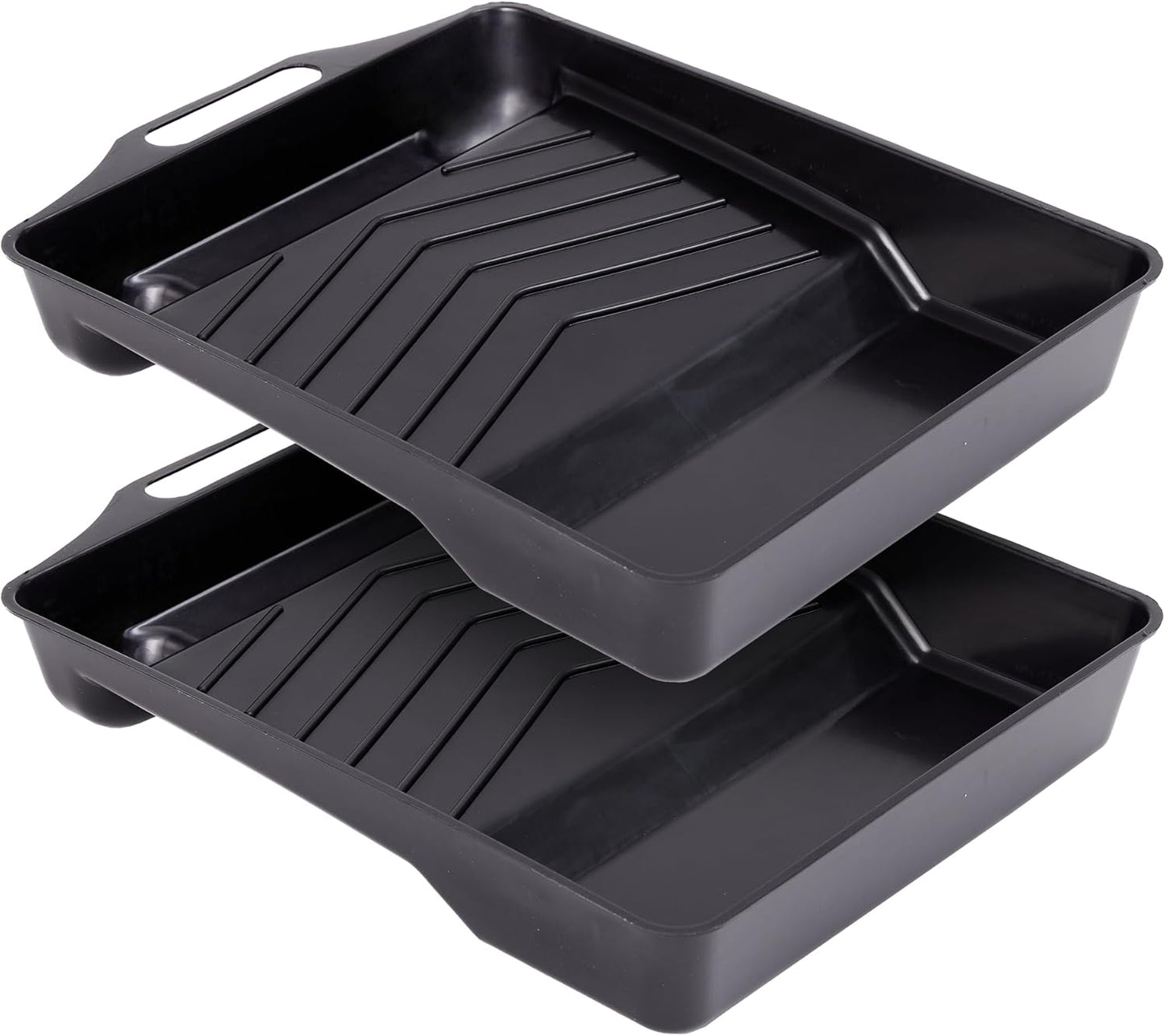 Precision Defined Paint Trays, Paint Roller Trays Liner, Plastic Paint Pan for Roller Brushes, Painting Tray for Painting with Deep Paint Pocket (Paint Roller Tray (2-Pack), 11-inch)